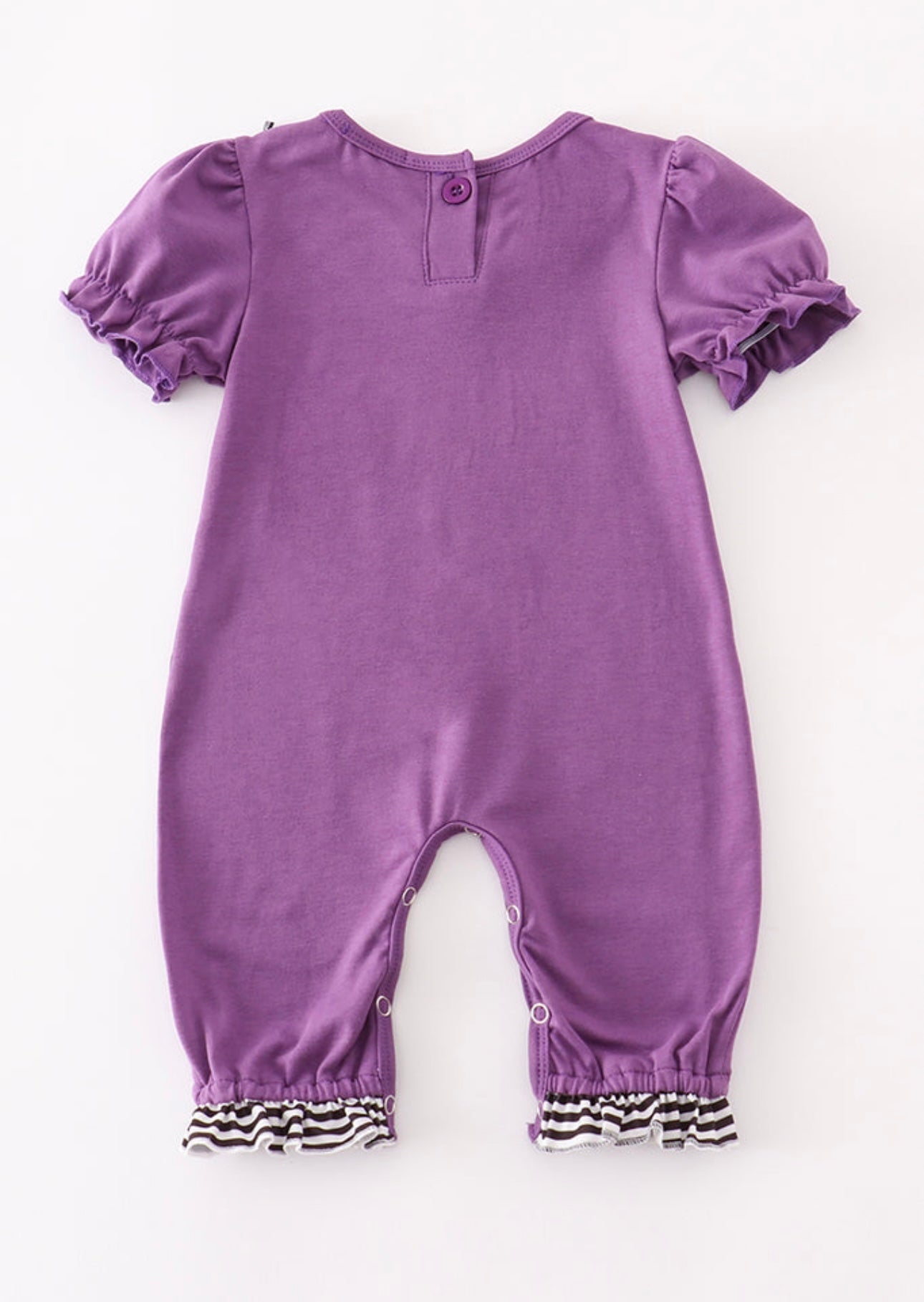 Purple Boo Pumpkin Applique Romper