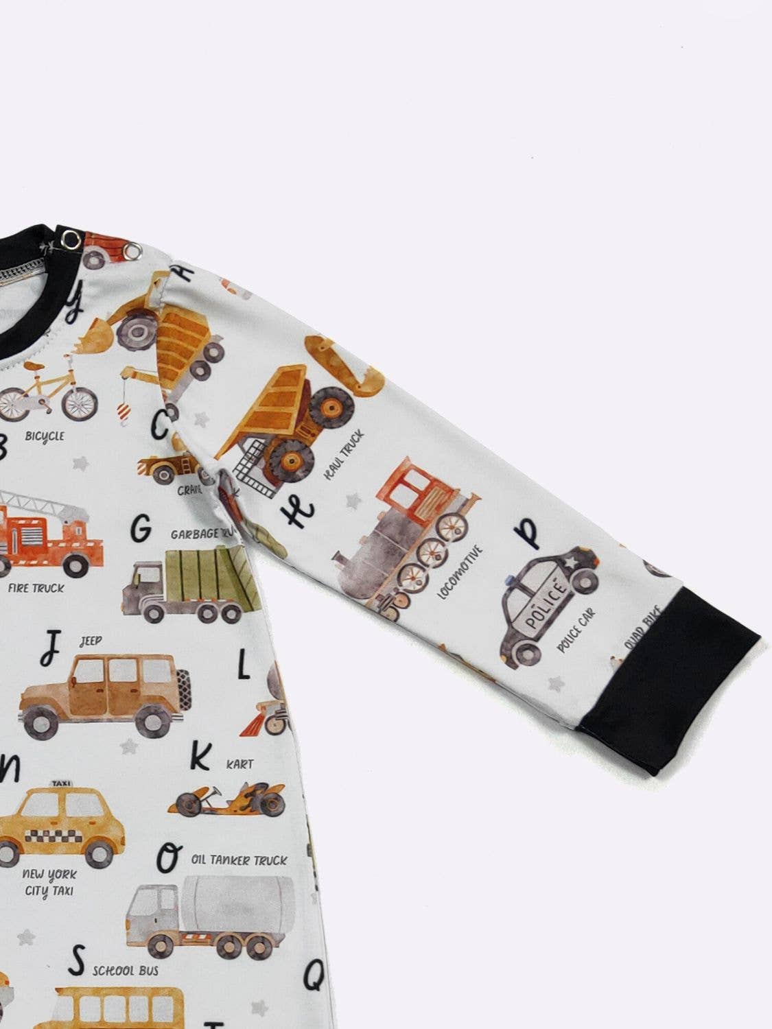 Auto Alphabet Boy Romper