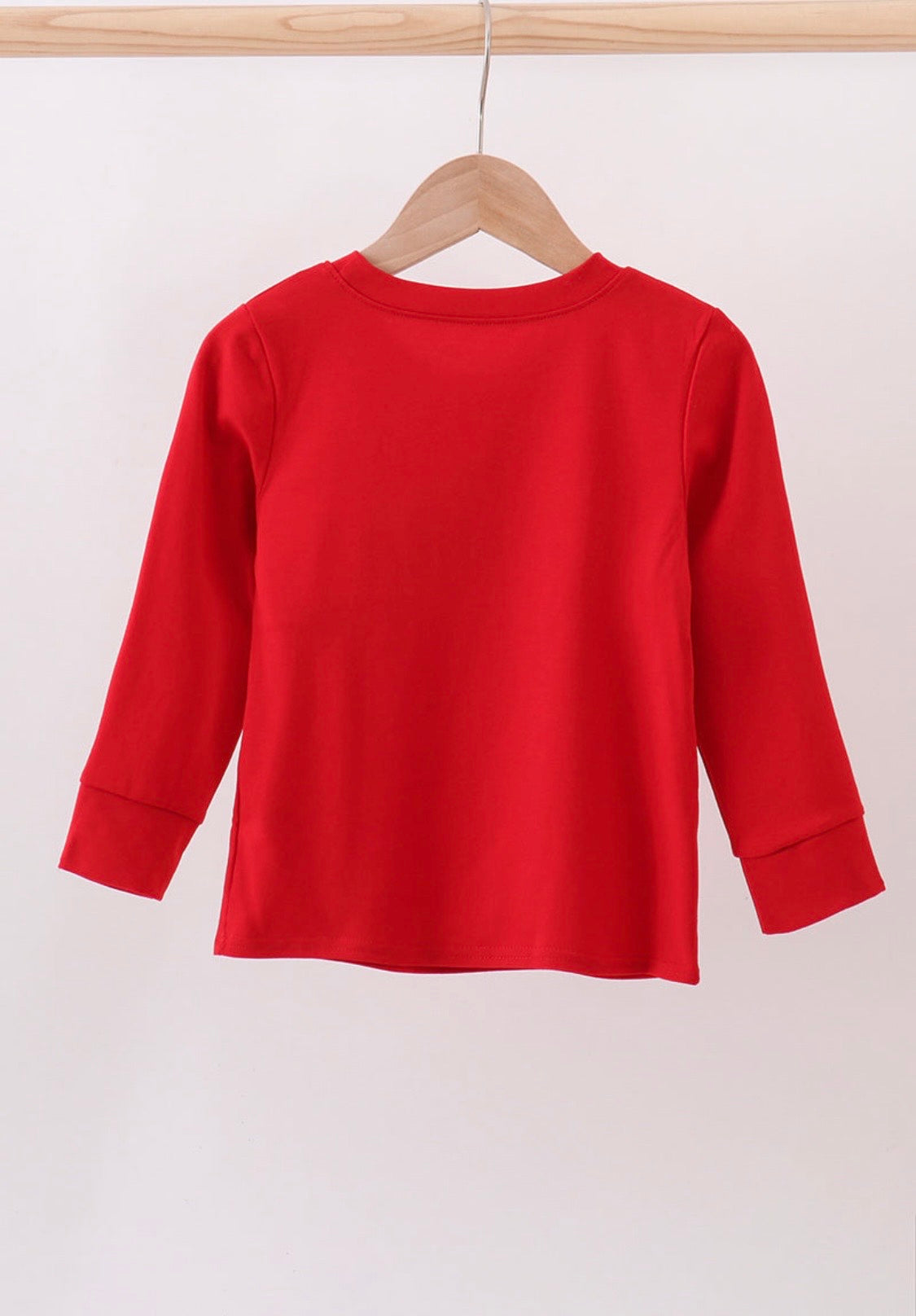 Red Marvel Embroidery Top