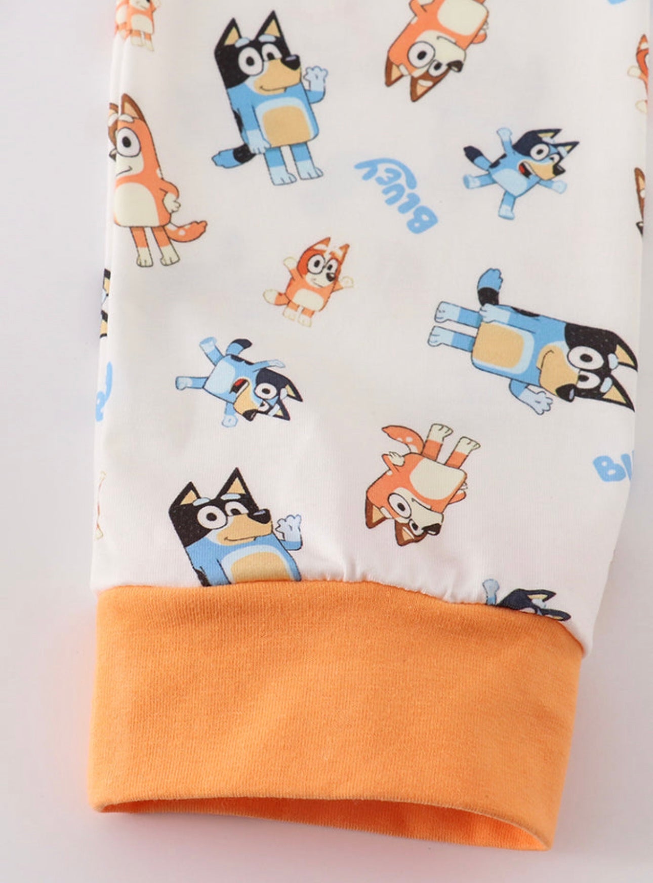 Orange Bluey Boy Pajamas Set