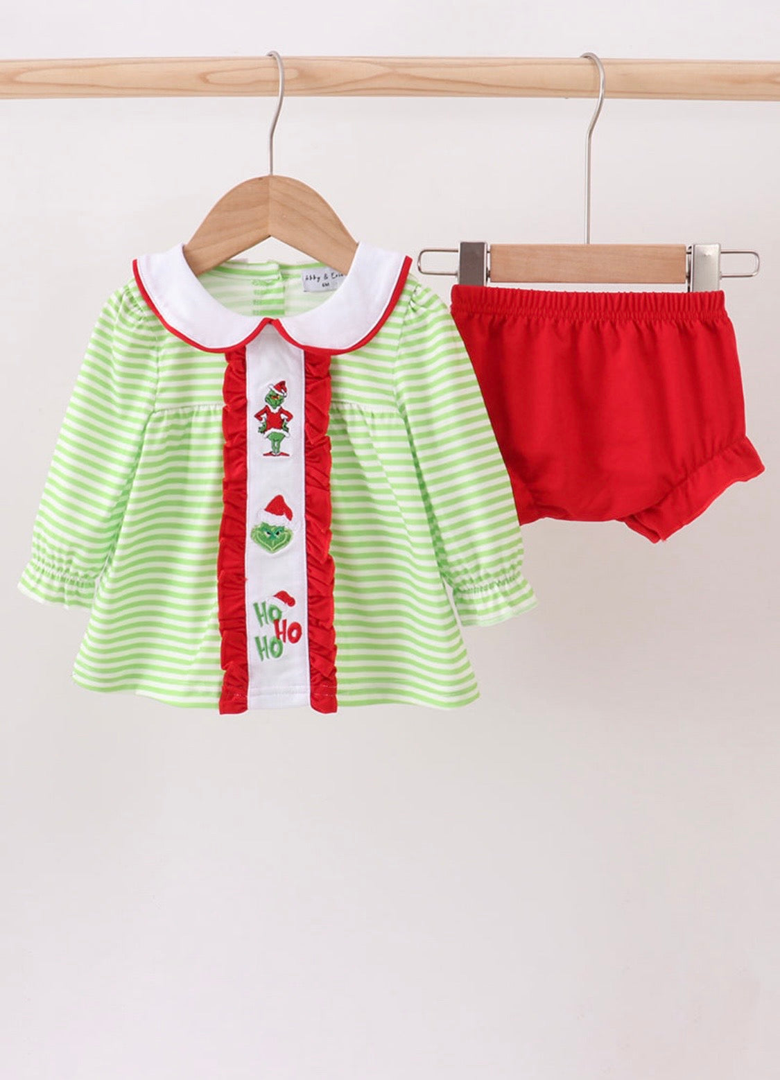 Merry Grinchmas Christmas Bloomer Set 🎄❤️💚