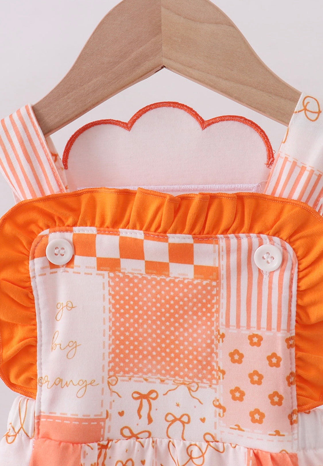 Orange Tennessee Applique Patchwork Bubble