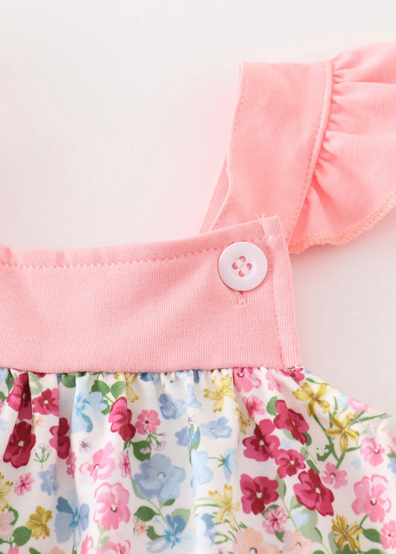 Pink Floral Baby Set