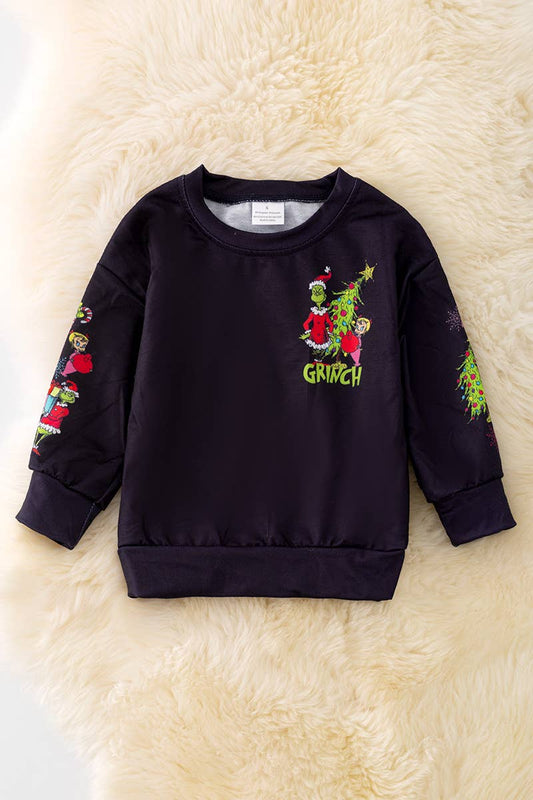 Black Christmas Grinch sweatshirt