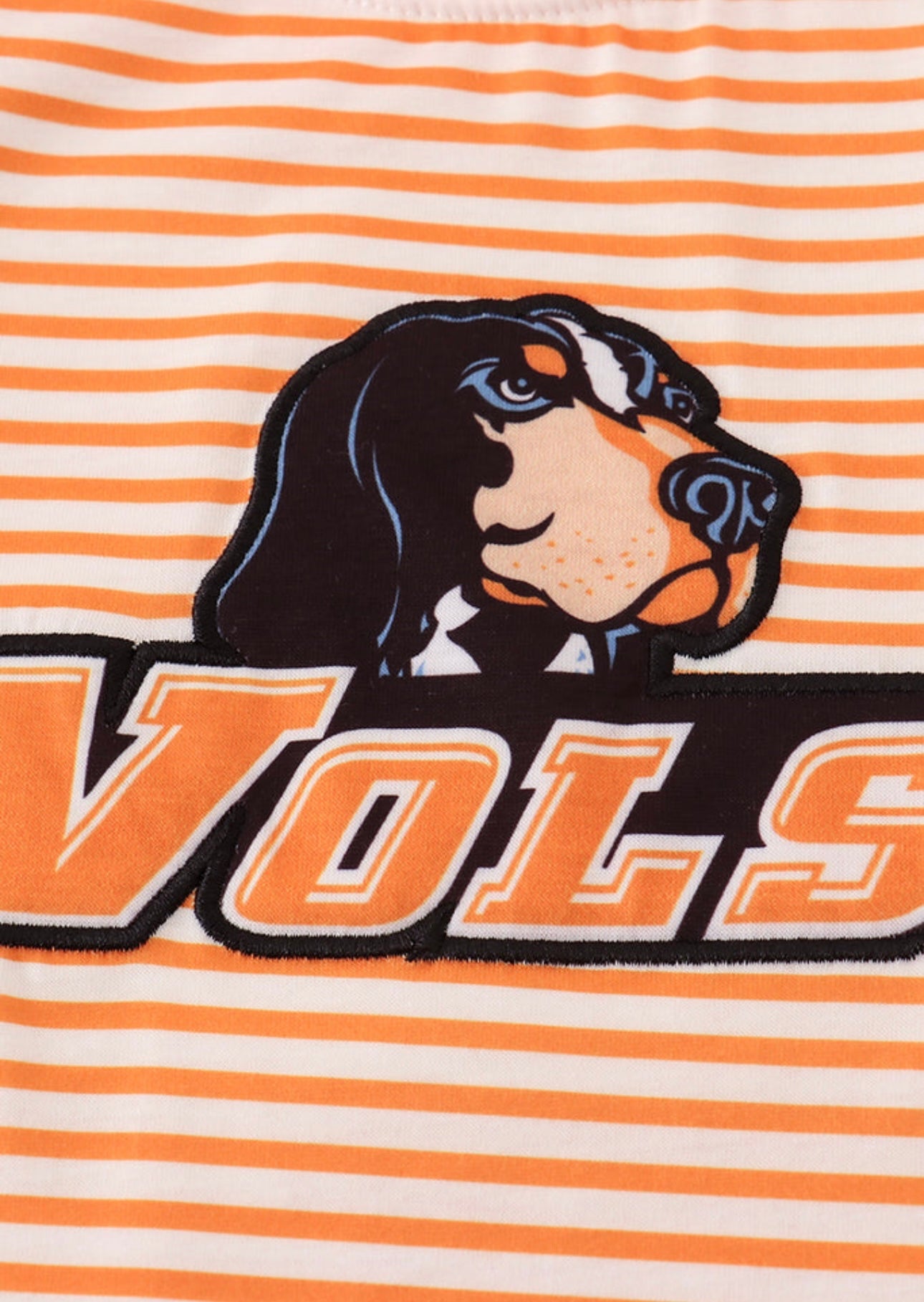 Tennessee Striped Applique Top