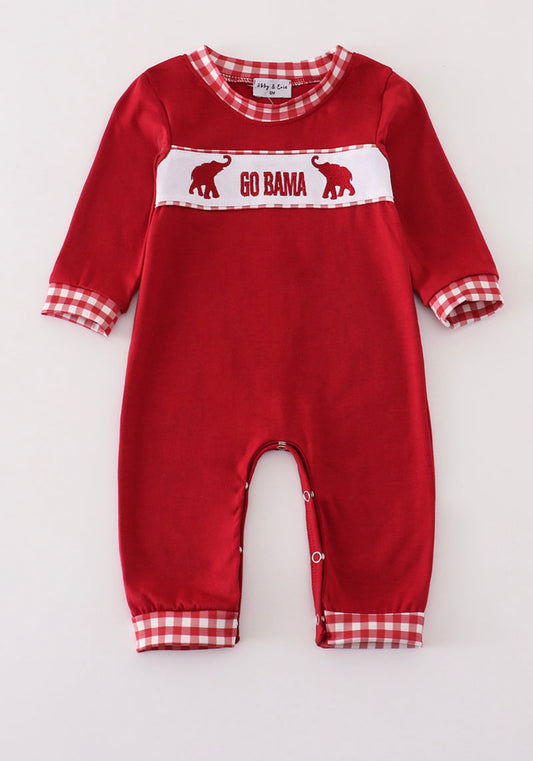 Maroon Go Bama Romper