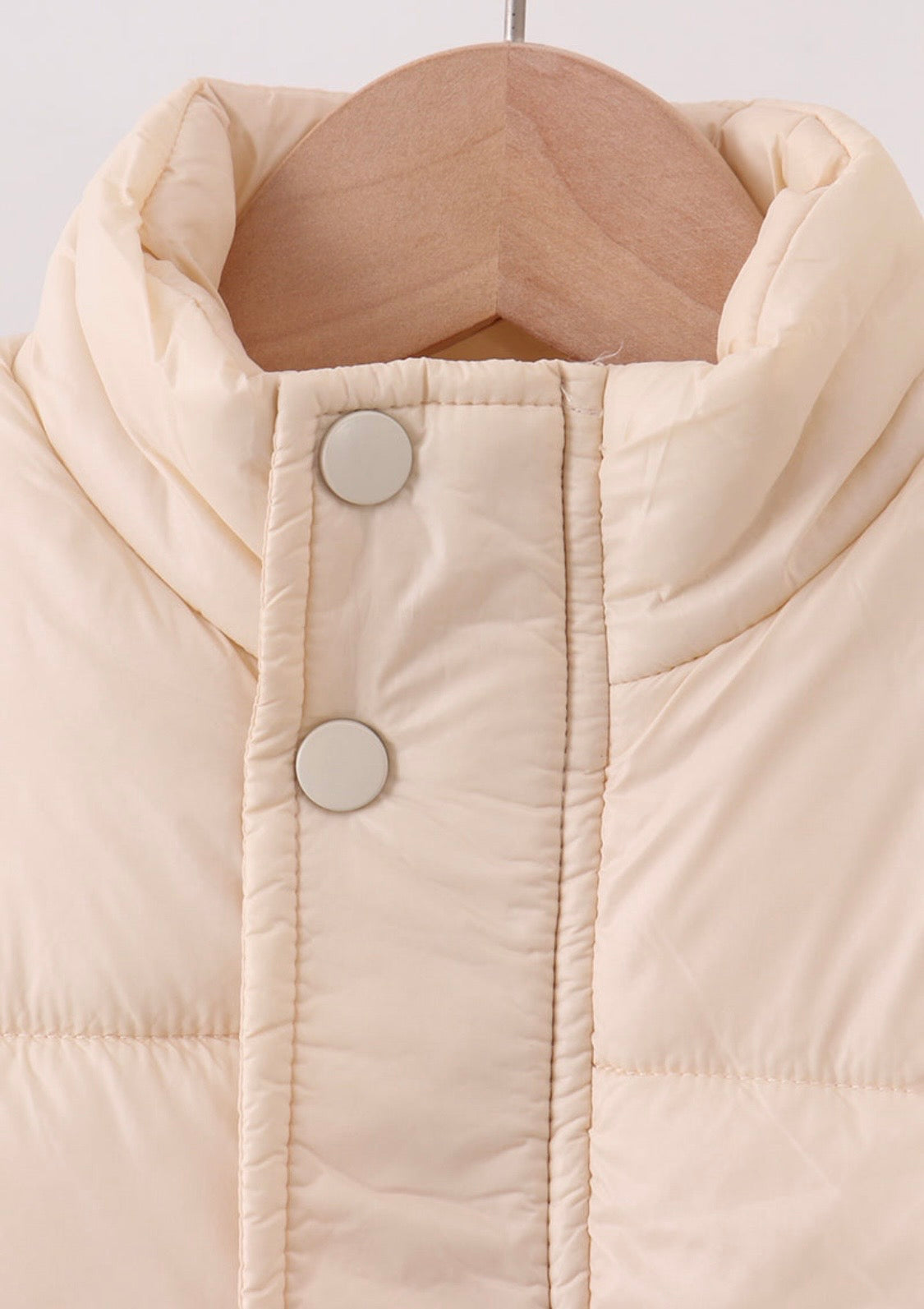 Cream Mommy & Me Puffer Vest