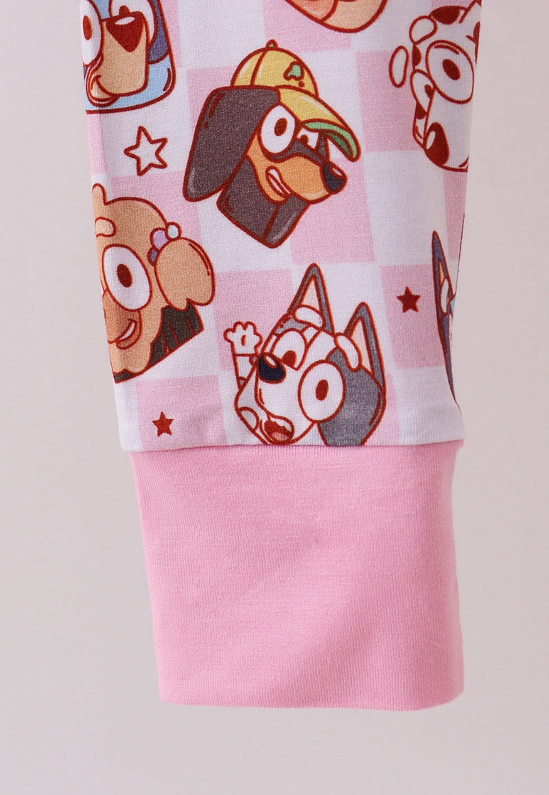 Pink Bluey Print Bamboo Pajamas
