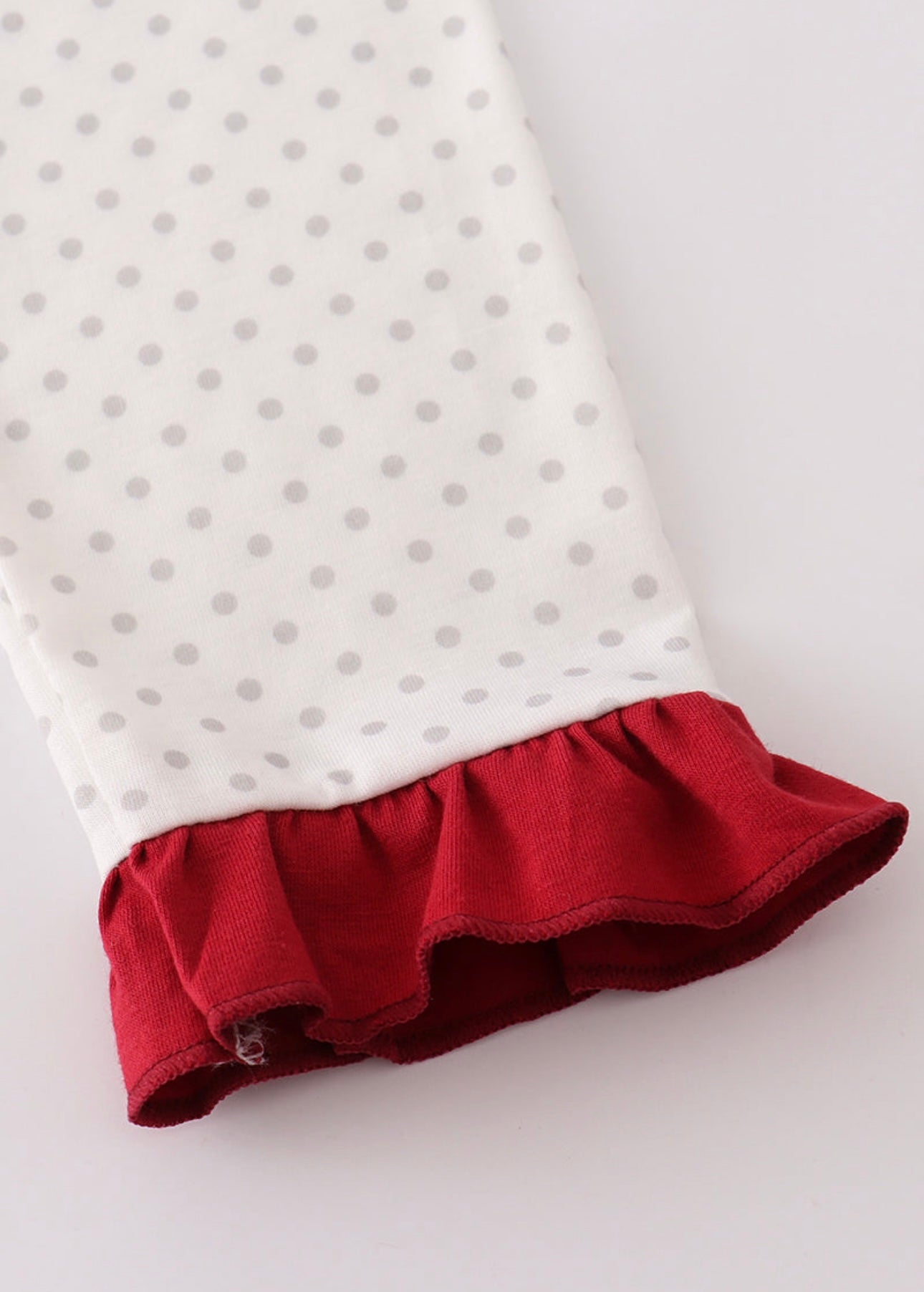 Alabama Polka Dot French Knot Pullover Ruffle Set