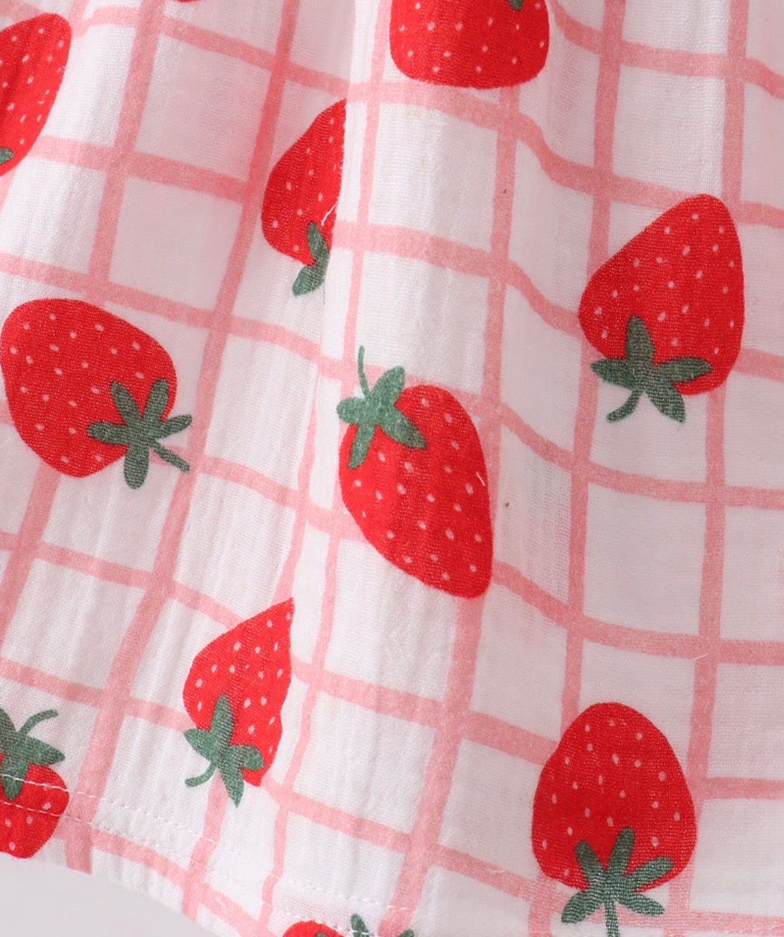 Muslin Strawberry Dress