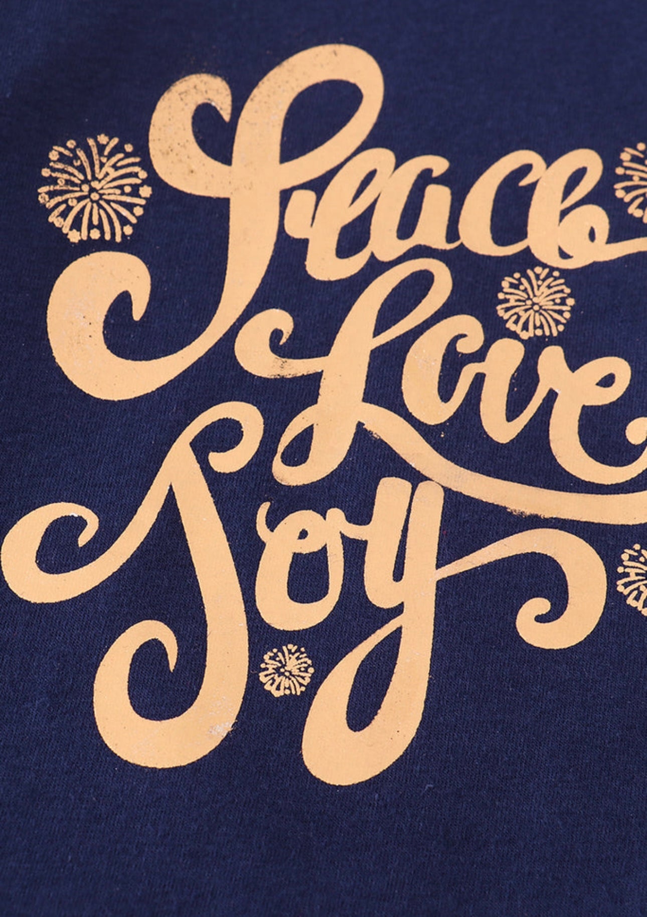 Navy Peace Joy and Love Sweatshirt