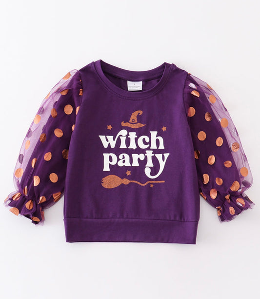 Purple Witch Party Top