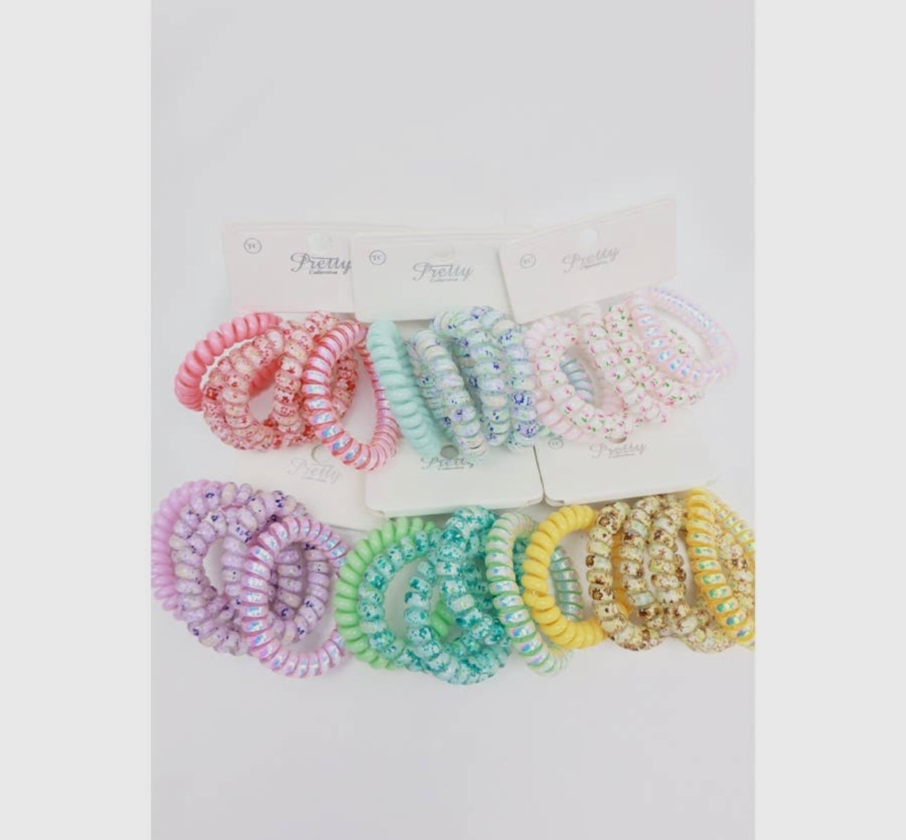 Phone Cord Elastic Hair Ties