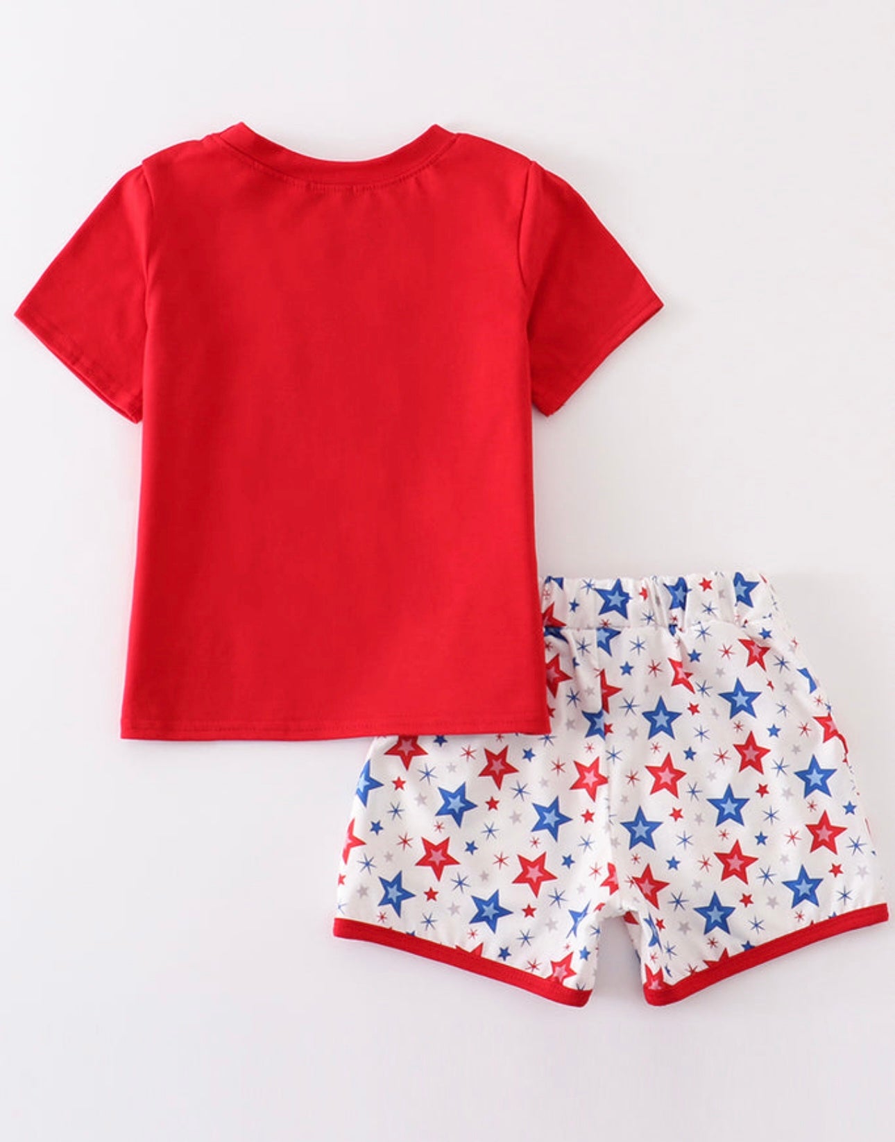 Red Patriotic Star Print Set