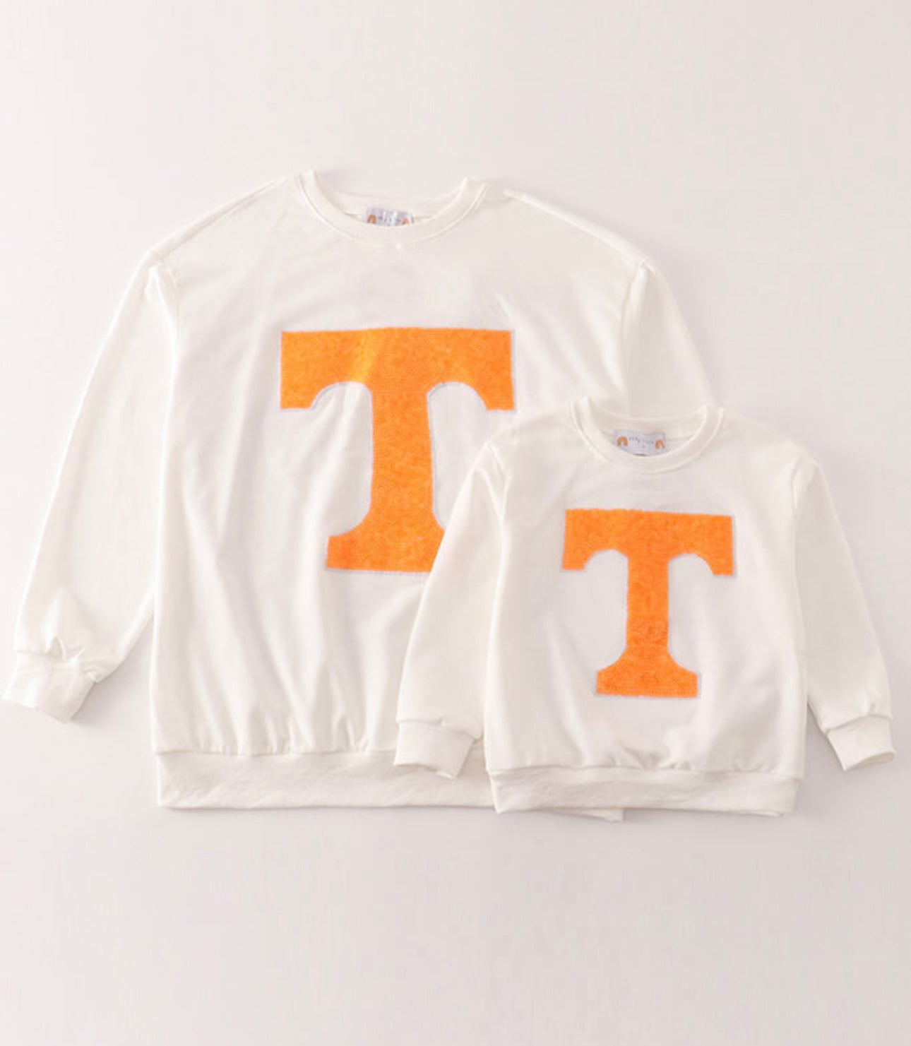 Mommy & Mini White Tennessee Sequin Sweatshirt