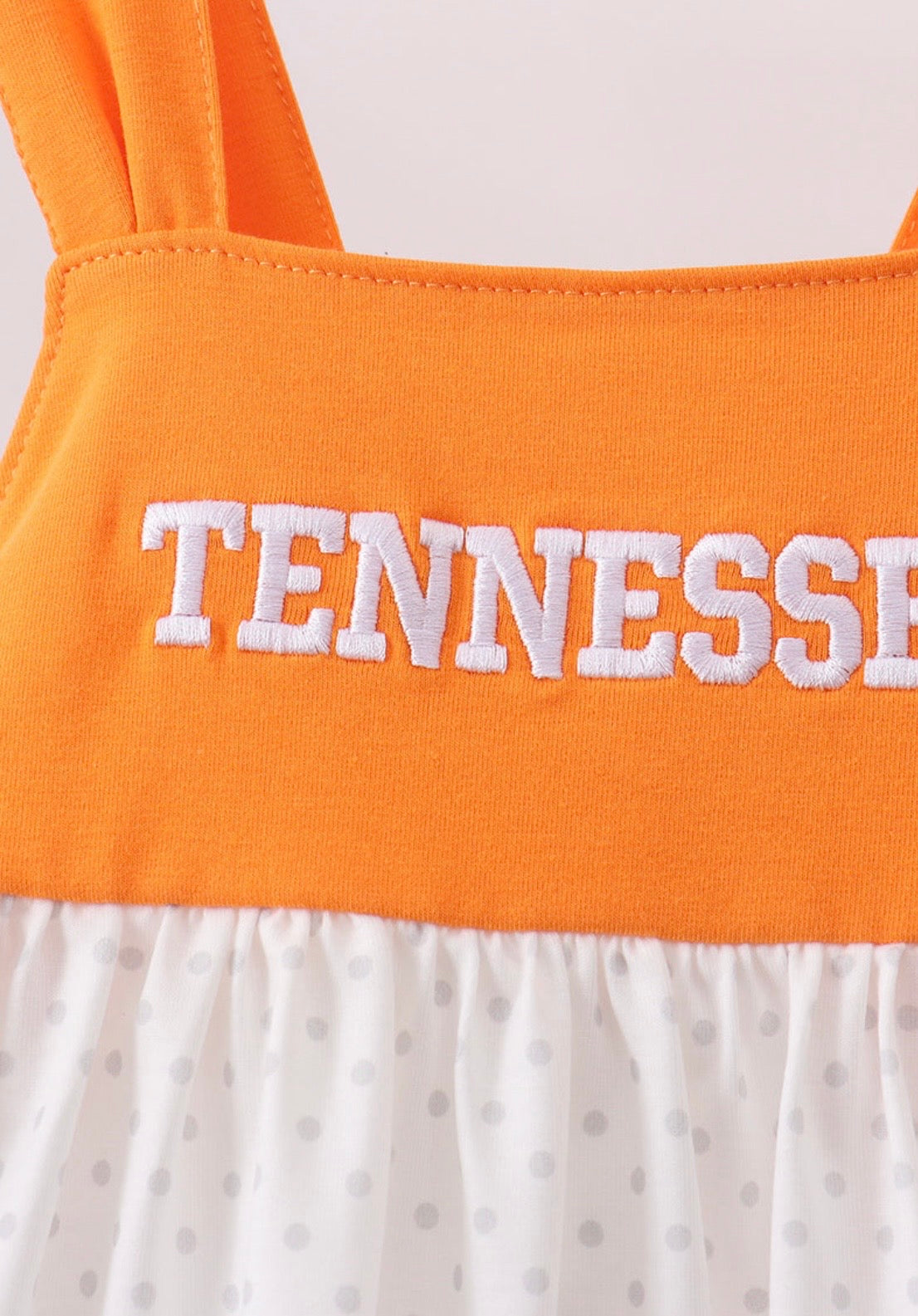 Orange Tennessee Applique Ruffle Shorts
