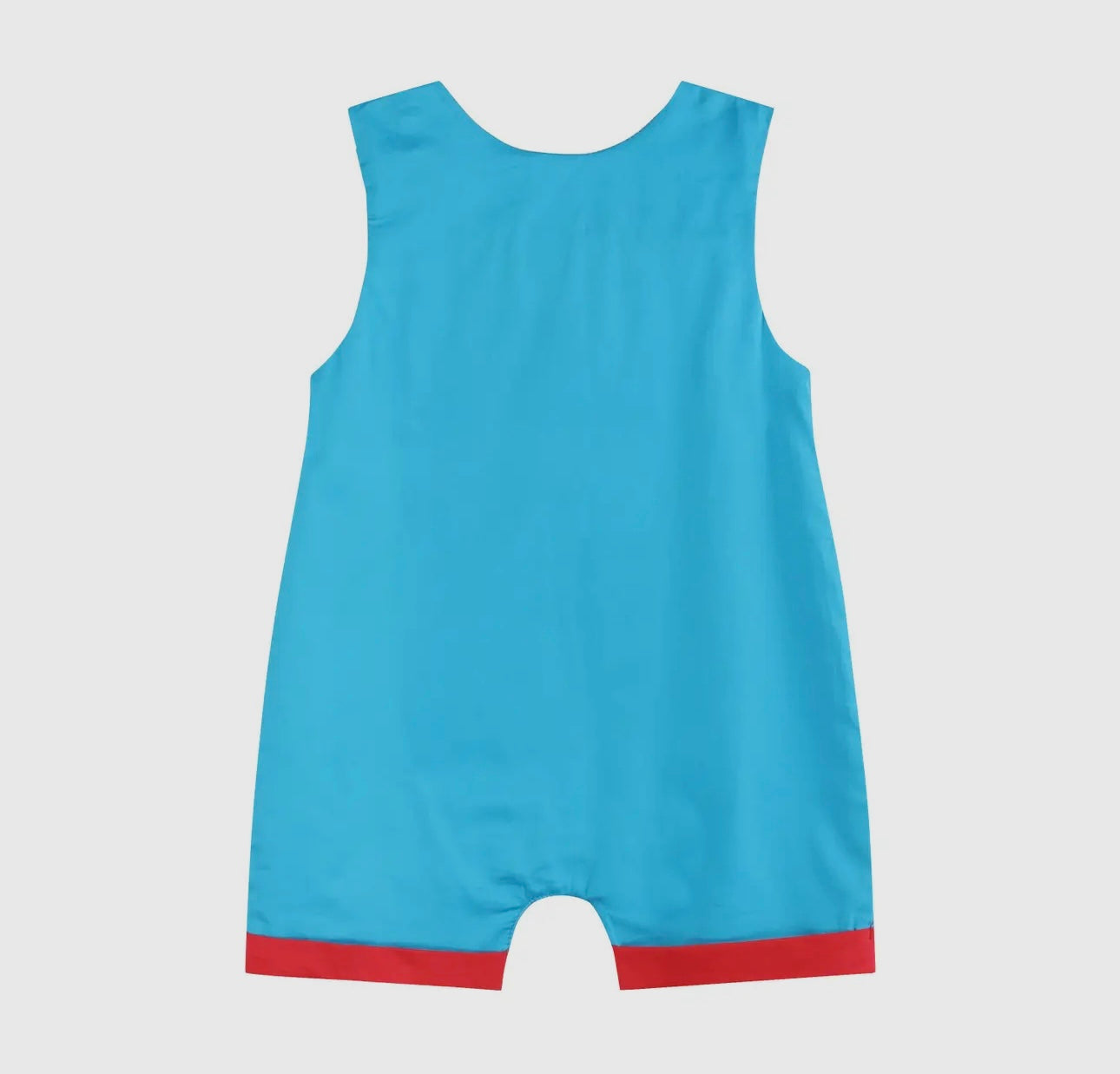 Blue Tractor Applique Shortalls