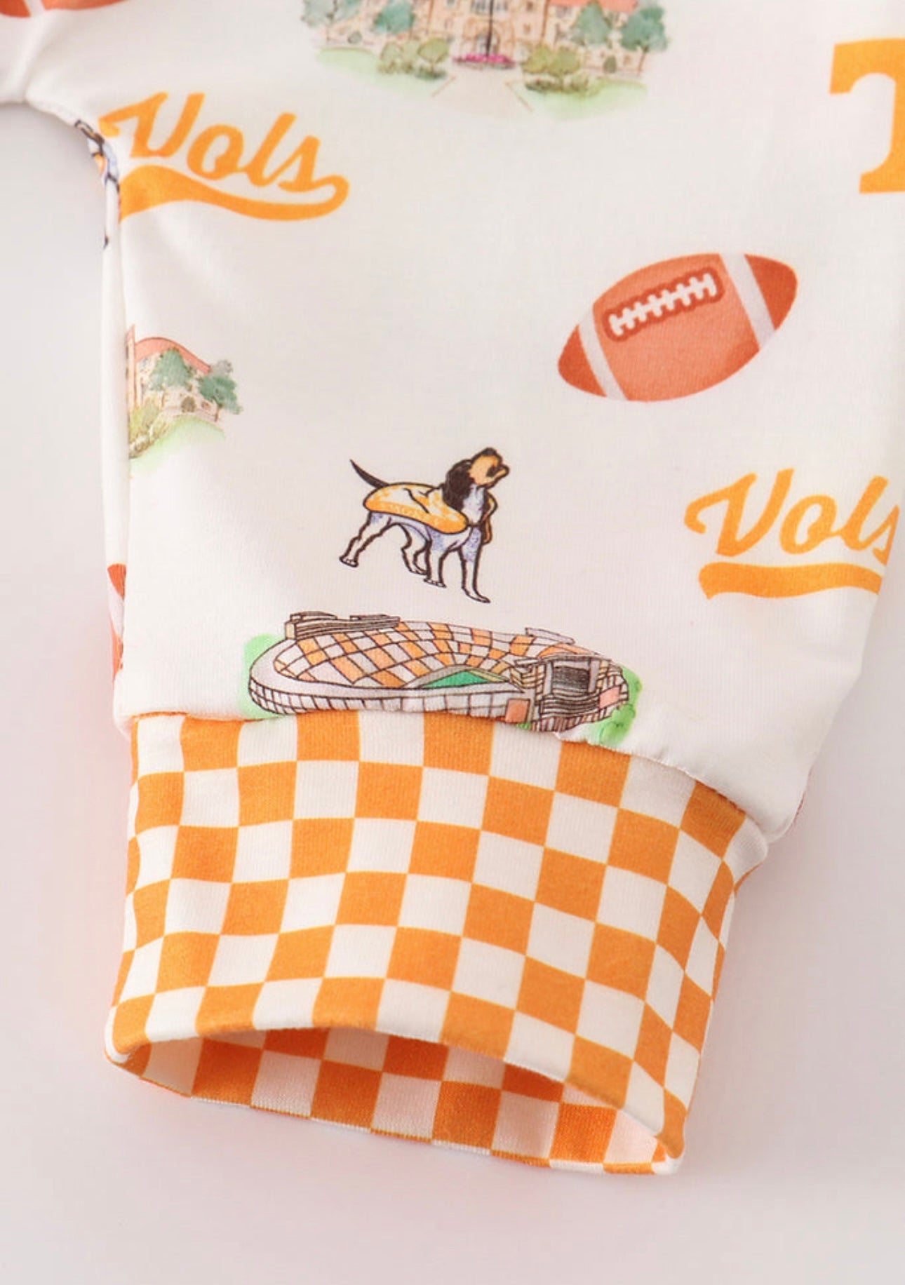 Tennessee Football Print Girl Romper