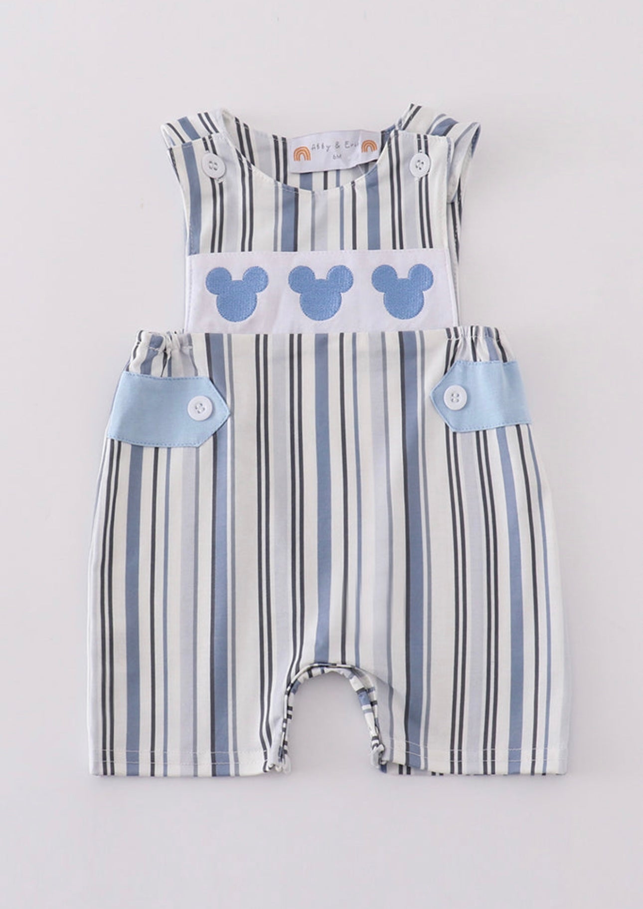 Striped Mickey Mouse Romper