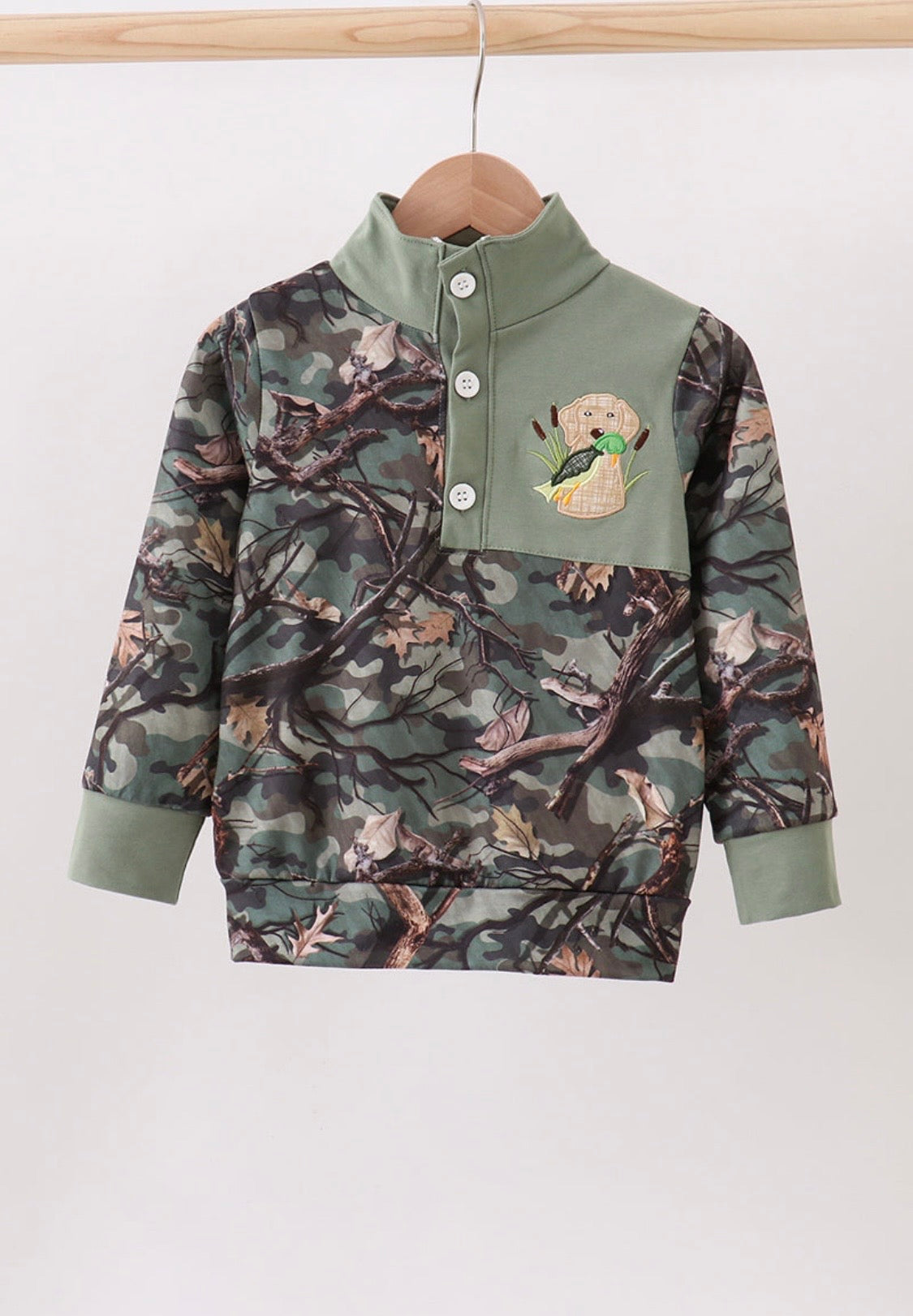 Camouflage Dog Hunting Pullover