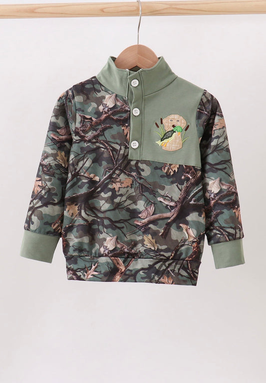 Camouflage Dog Hunting Pullover