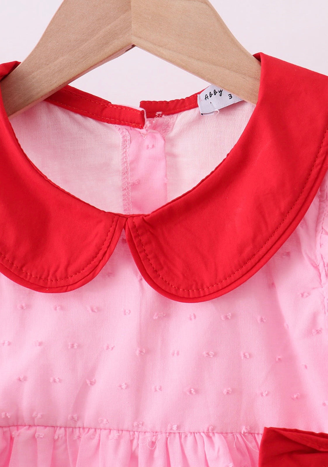 Pink Strawberry Swiss Dot Dress