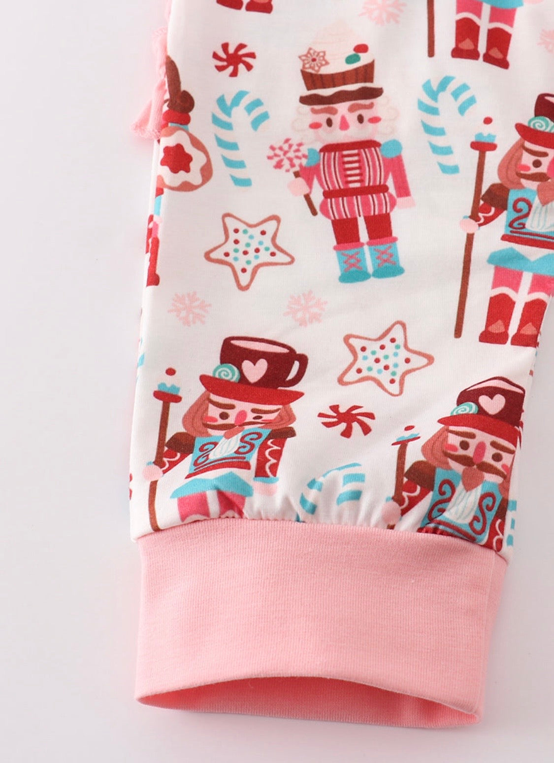 Pink Christmas Nutcracker Romper