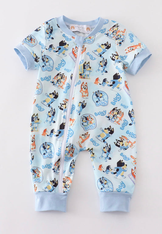 Bluey Boy Zip Romper