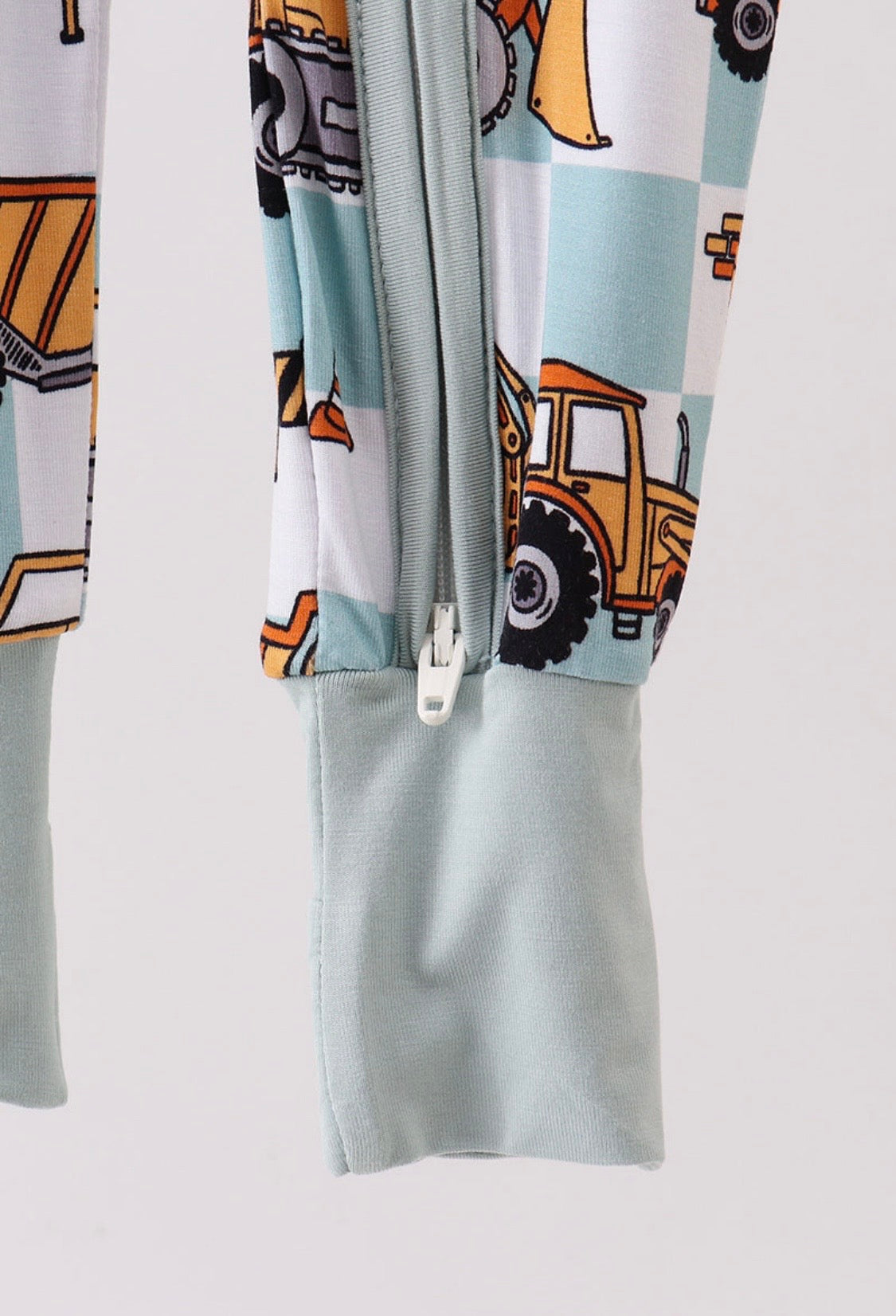 Green Excavator Bamboo Romper