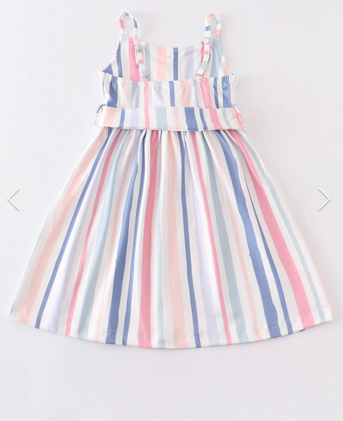 Blue Striped Button Dress