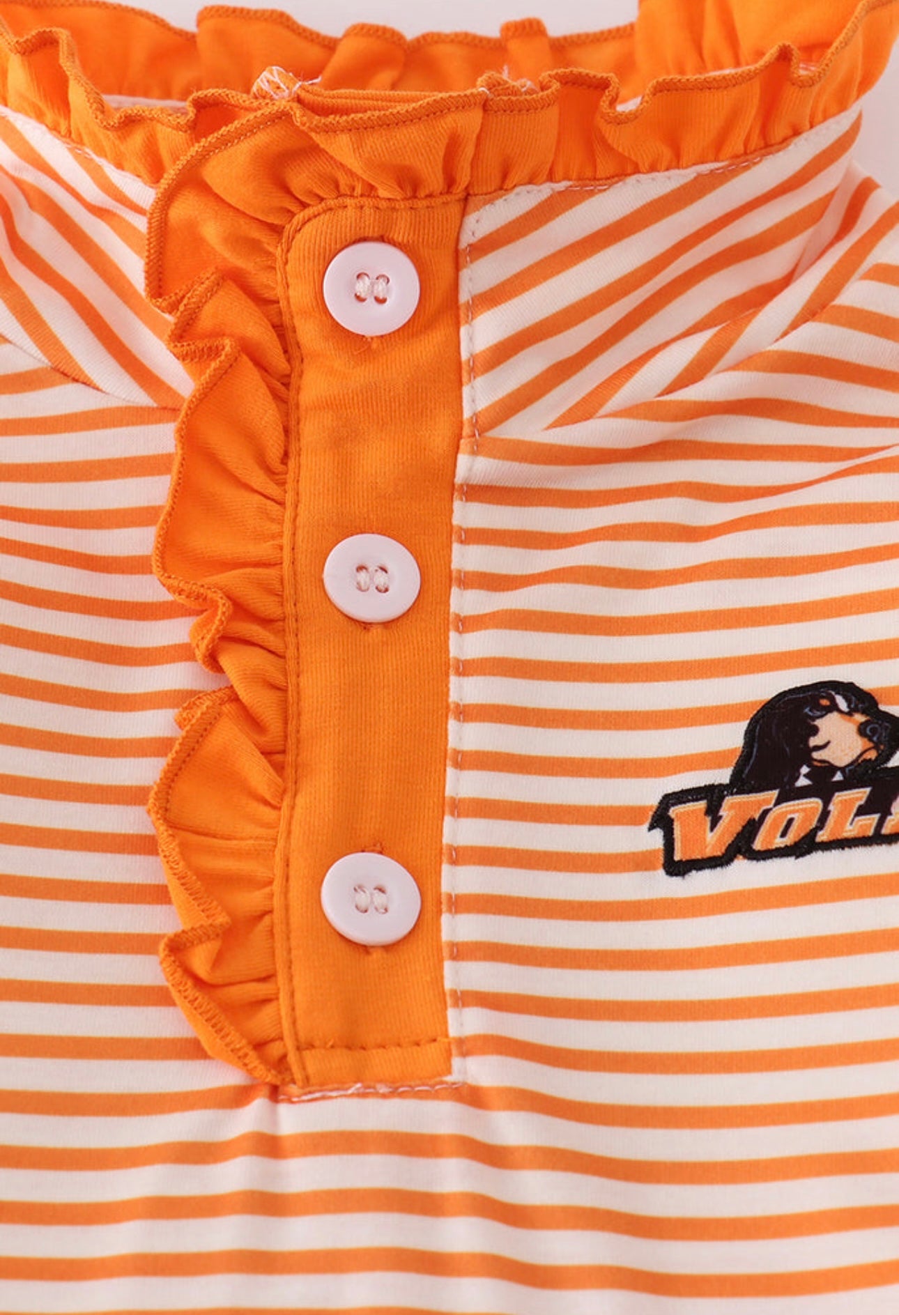 Tennessee Applique Striped Ruffle Pant Set