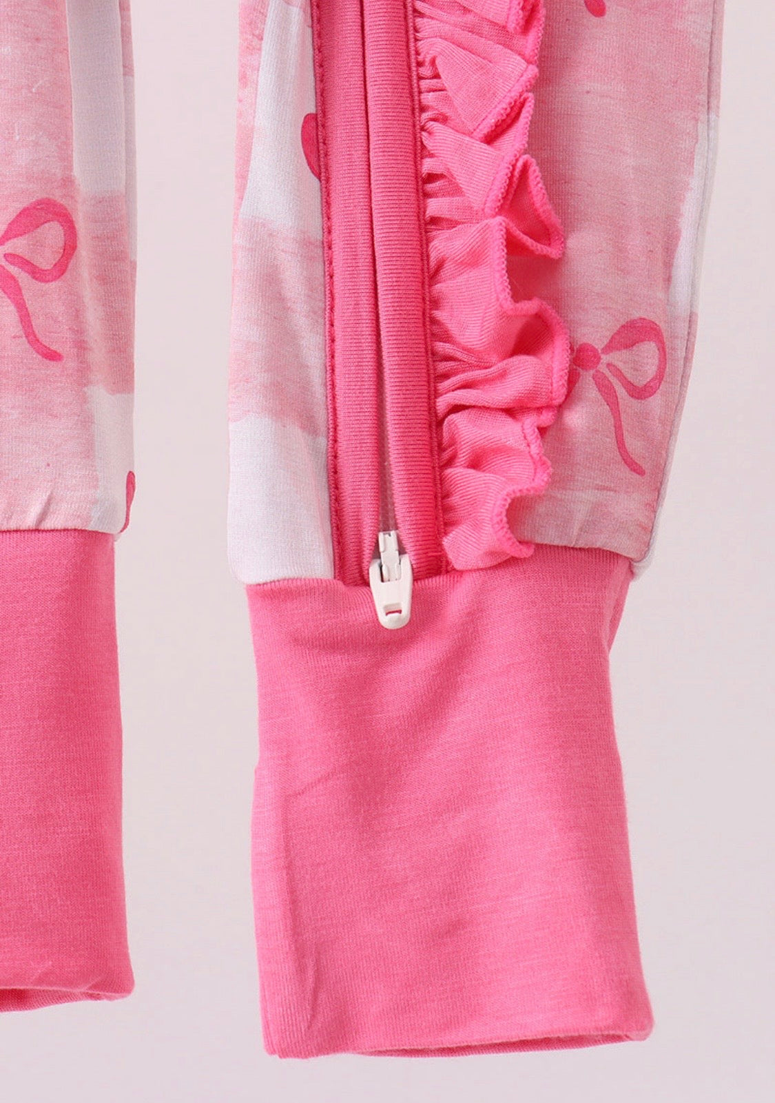 Pink Checkered Heart Bamboo Romper