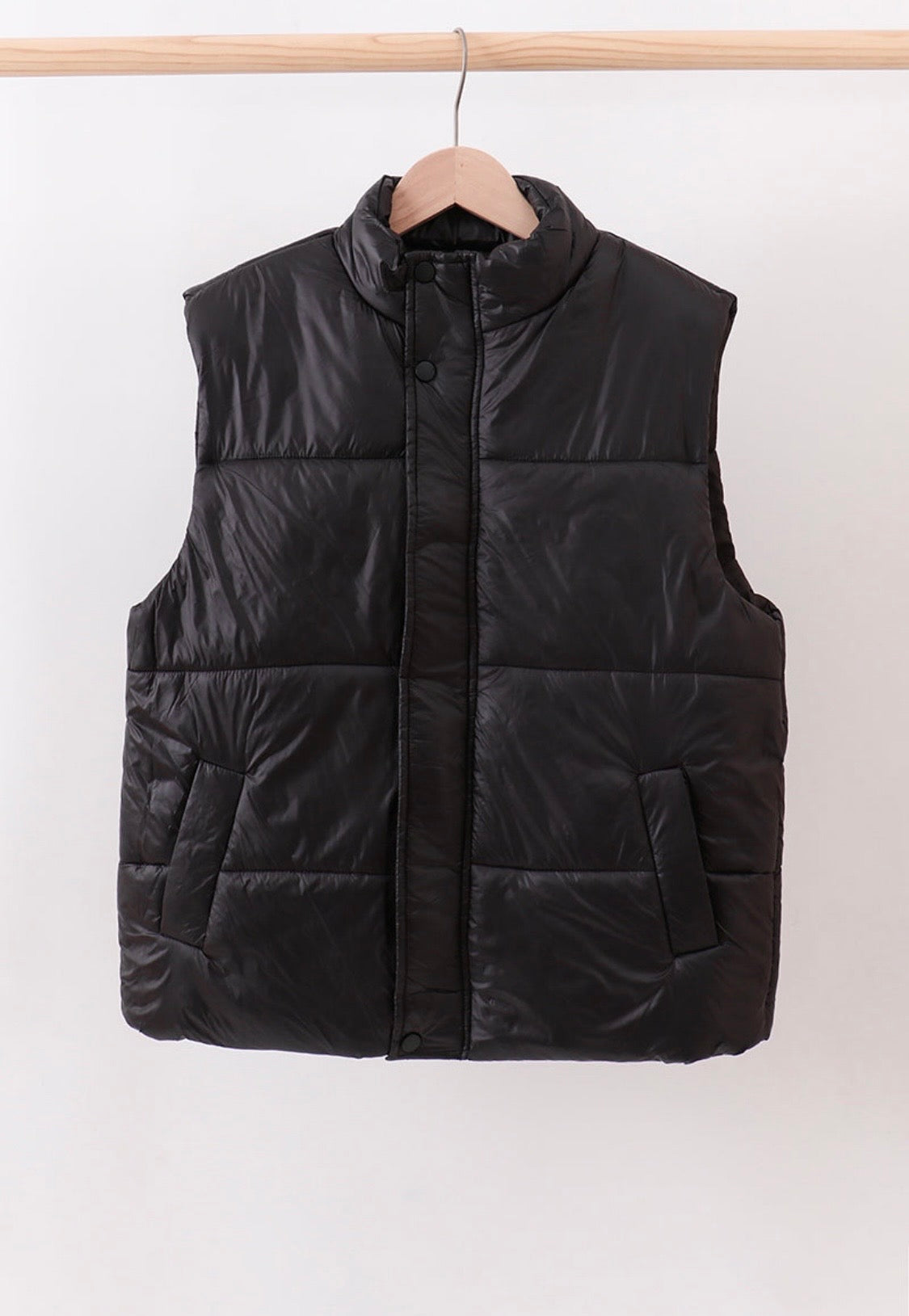 Black Mommy & Me Puffer Vest