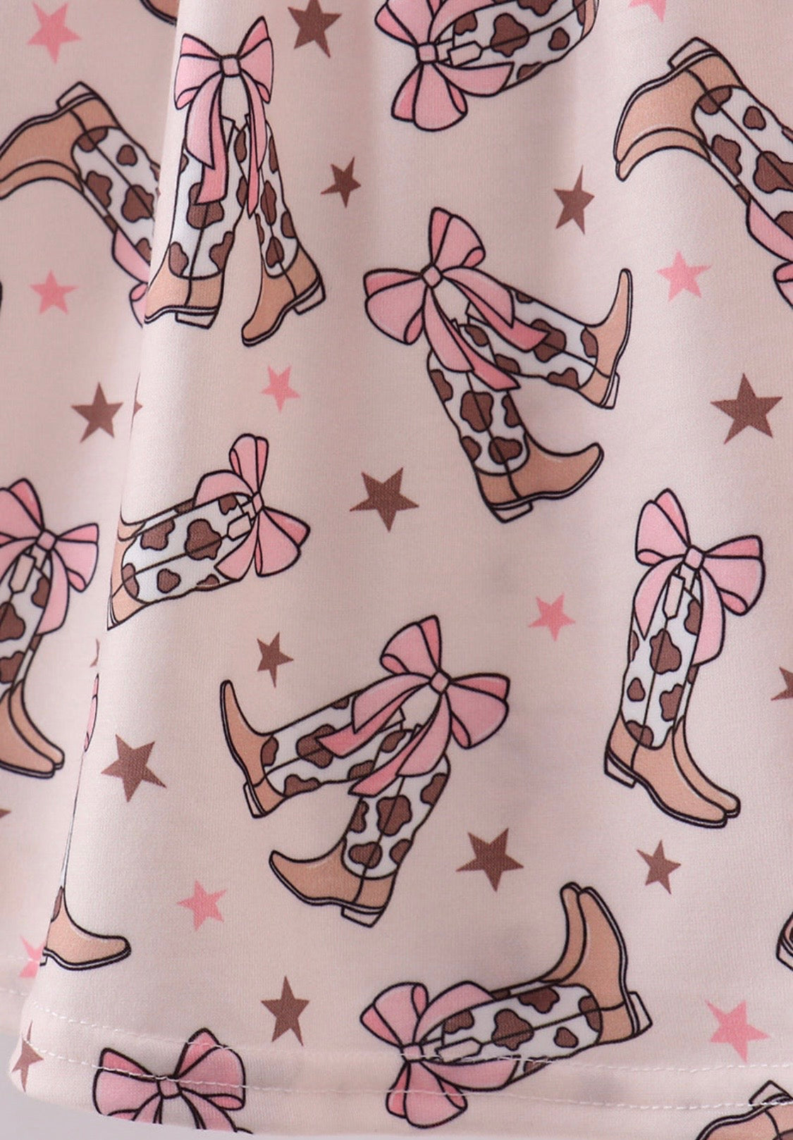 Cowboy Boots Smocked Dress