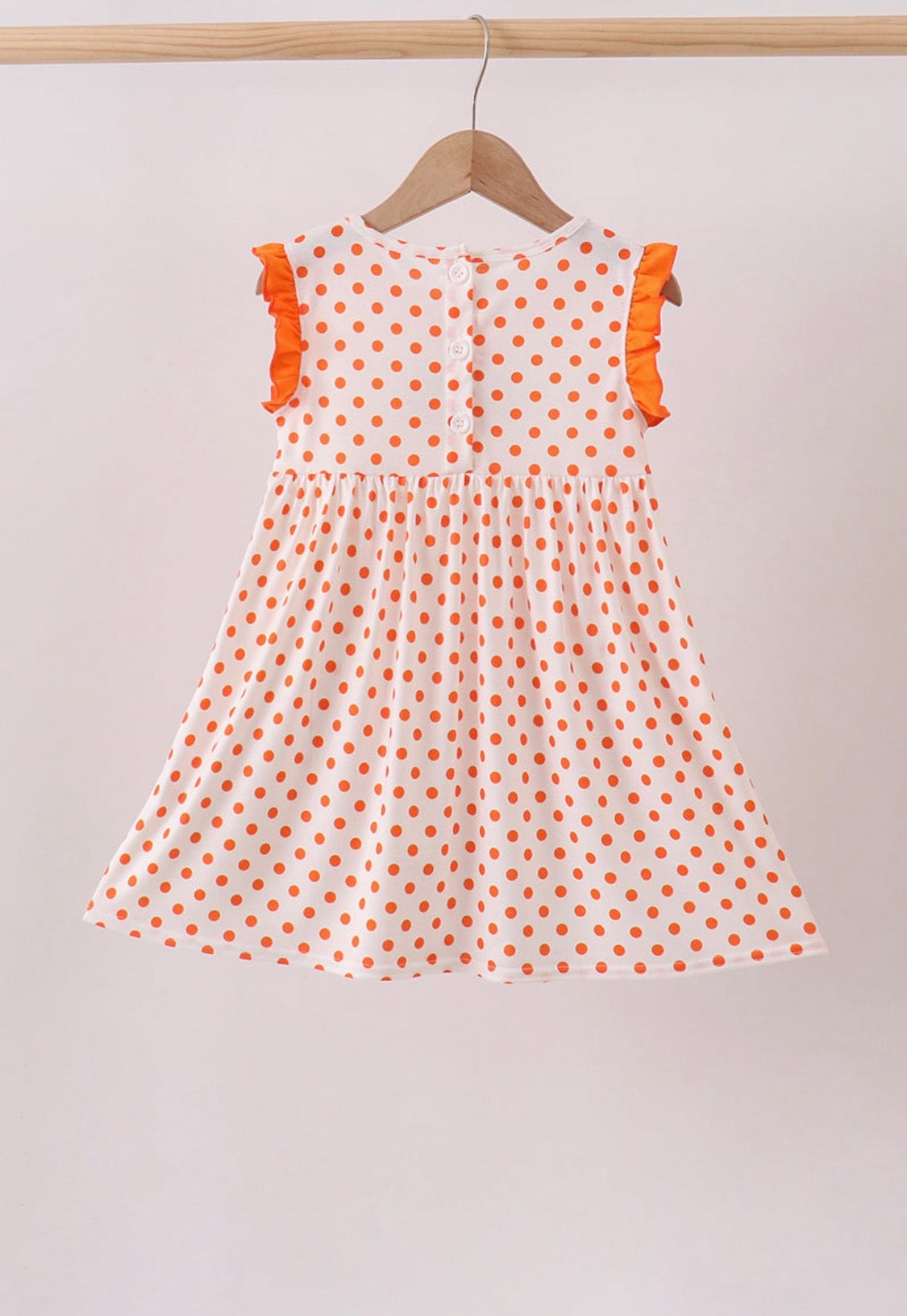 Orange Dot Tennessee Applique Dress