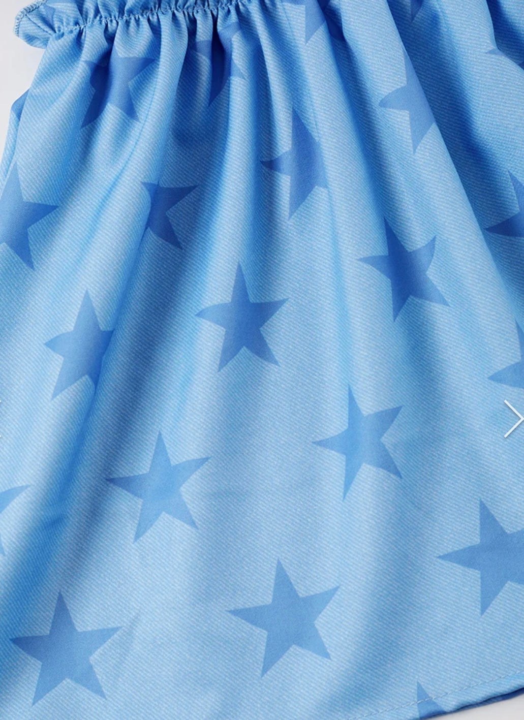 Blue Star Smocked Ruffle Dress