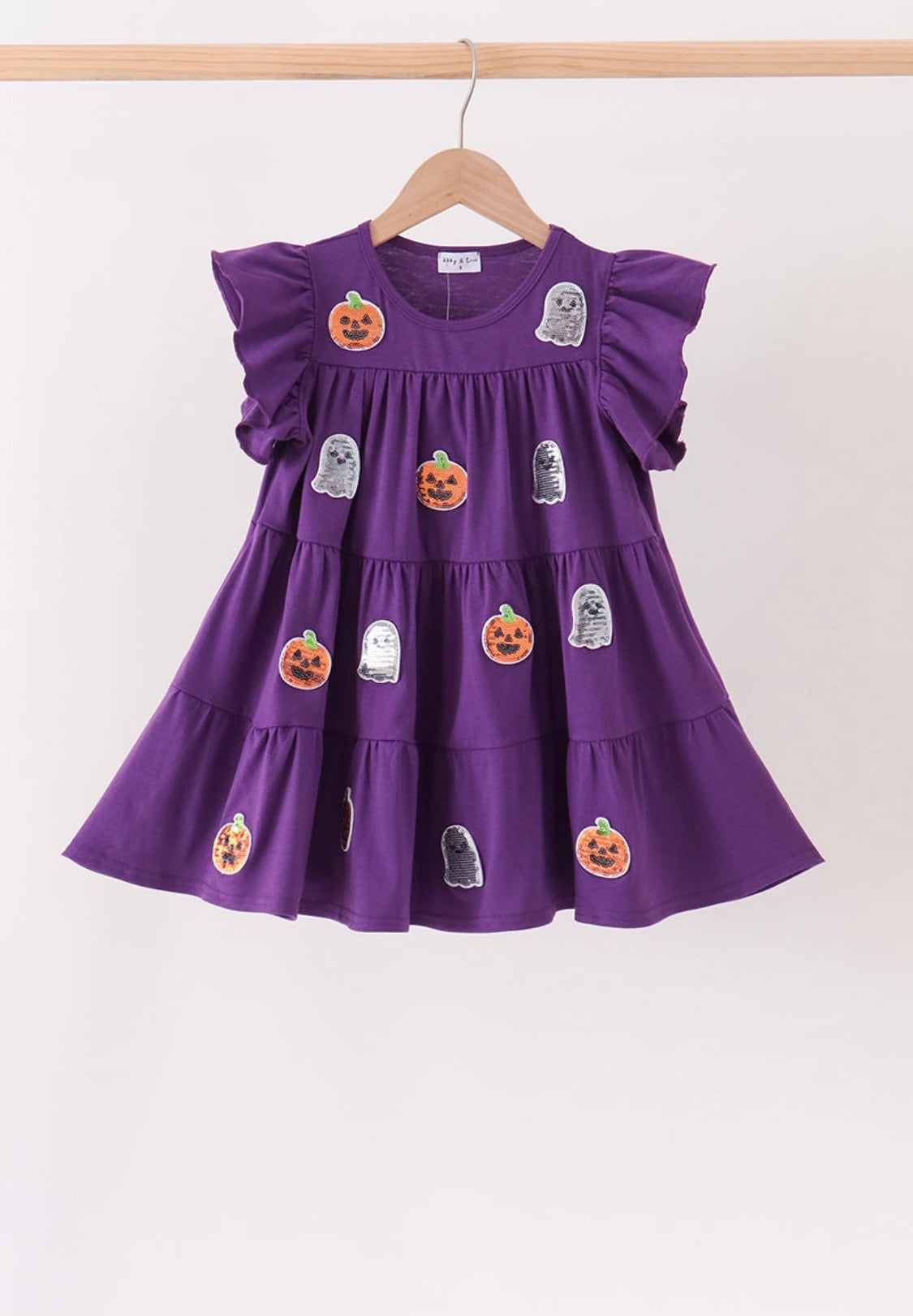 Purple Halloween Sequin Dress
