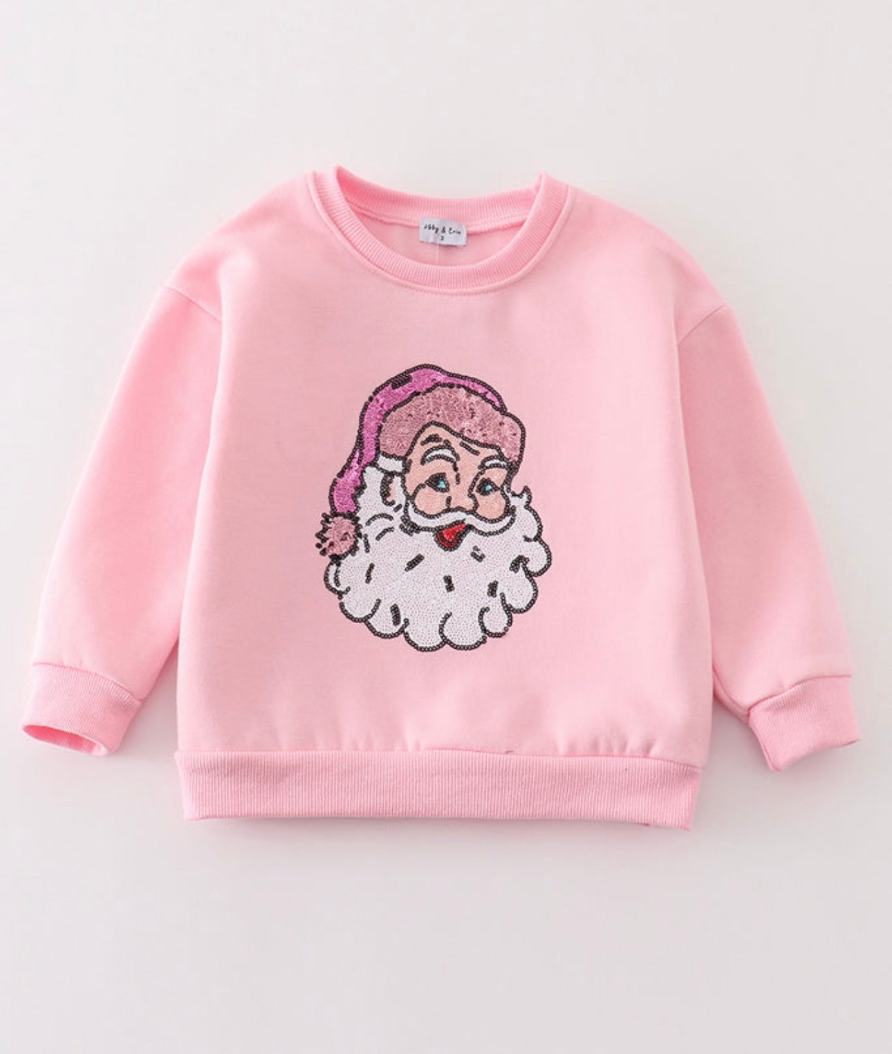 Pink Sequin Santa Mommy & Me Sweatshirt