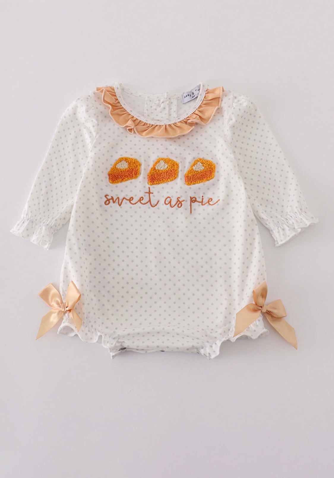 Sweet As Pie French Knot Baby Bubble 🥧🧡🍂