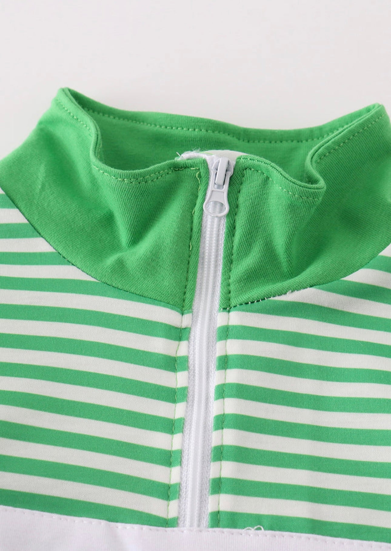 Green Stripe Lucky Charm Pullover