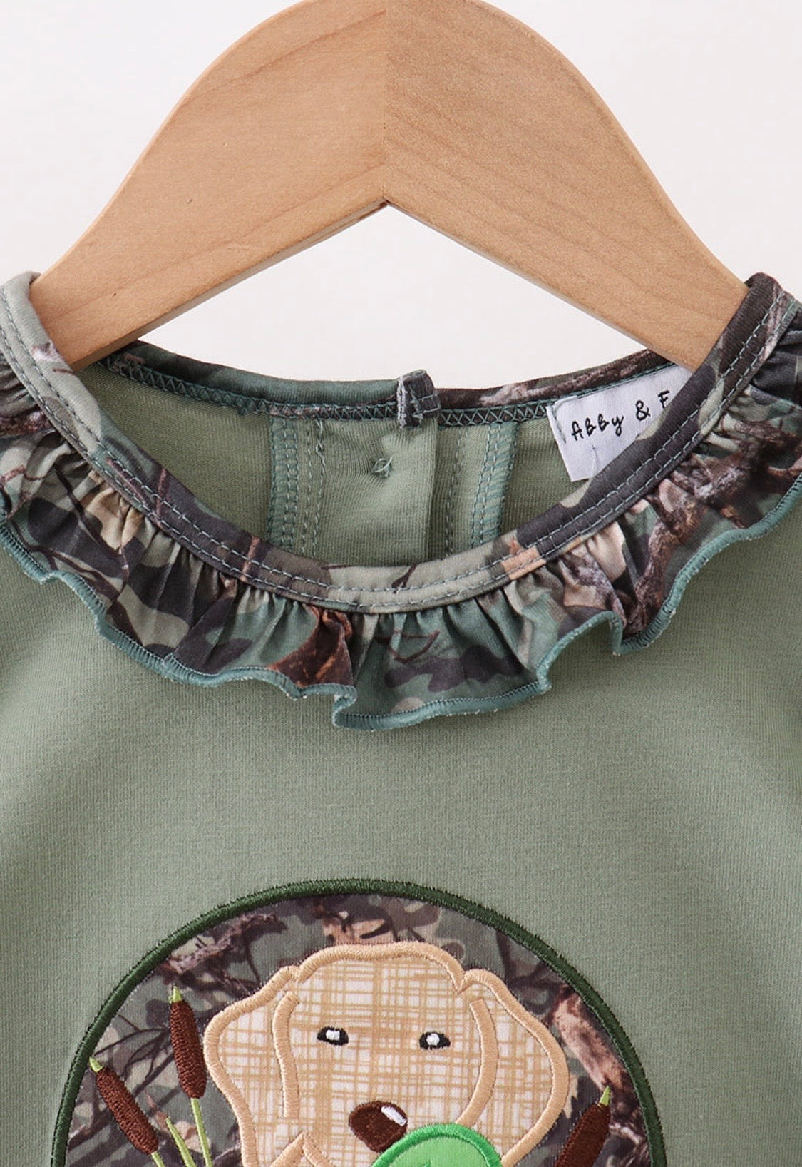 Camouflage Hunting Ruffle Romper