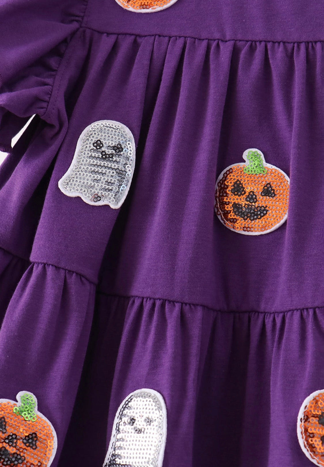 Purple Halloween Sequin Dress
