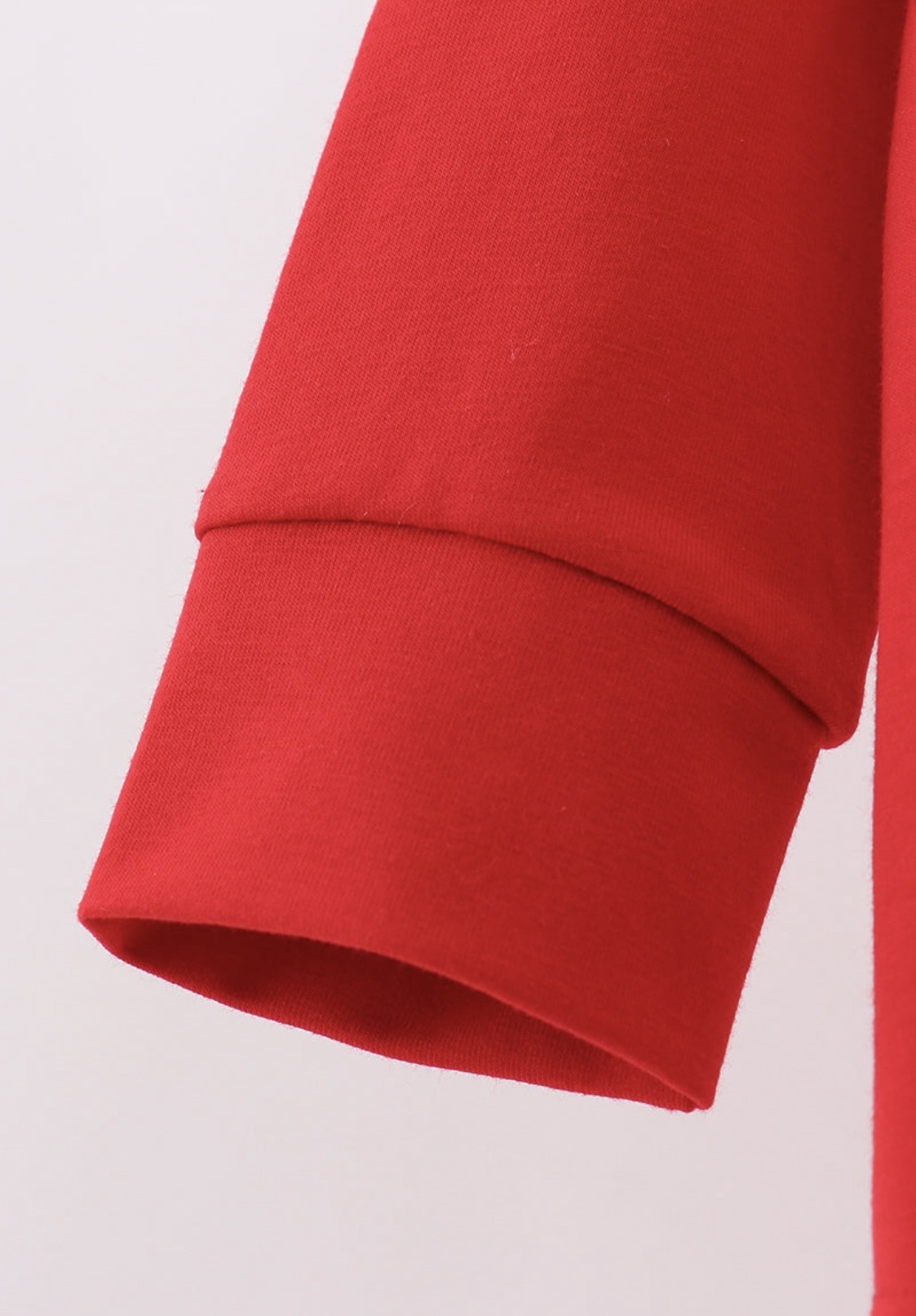 Red Marvel Embroidery Top