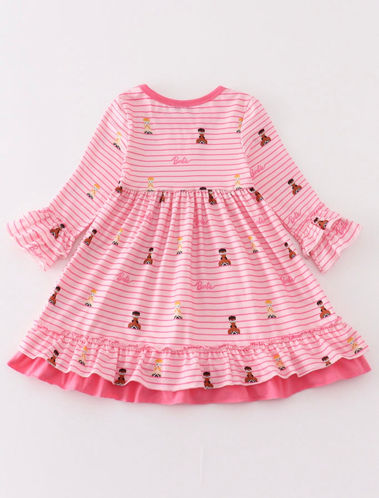 Pink Striped Barbie Dress