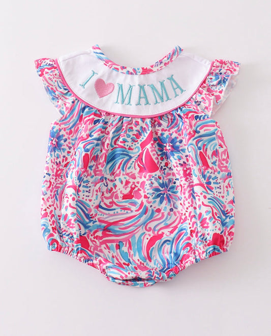 Floral Print I LOVE MAMA Bubble