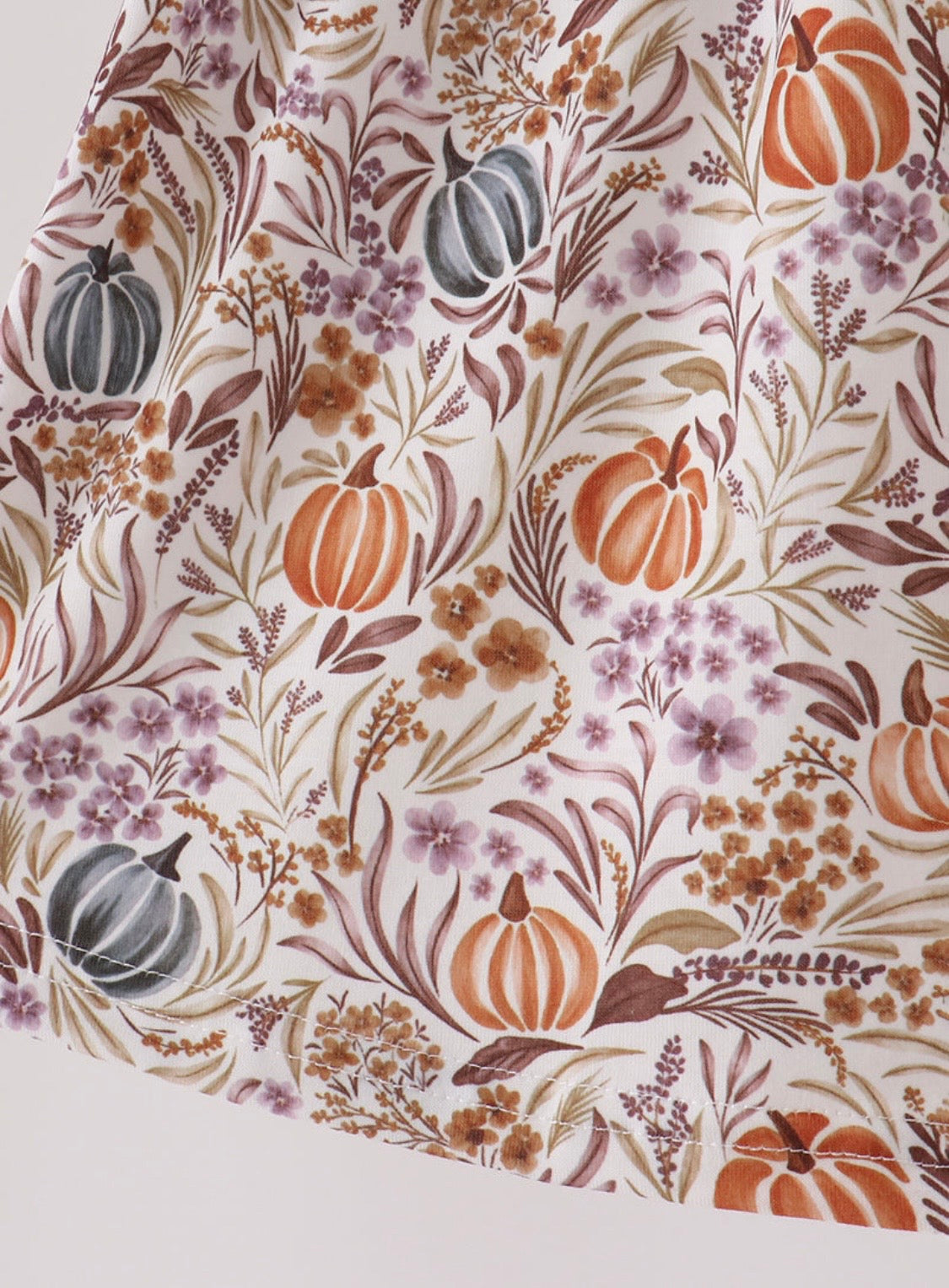 Floral Ruffle Pumpkin Dress