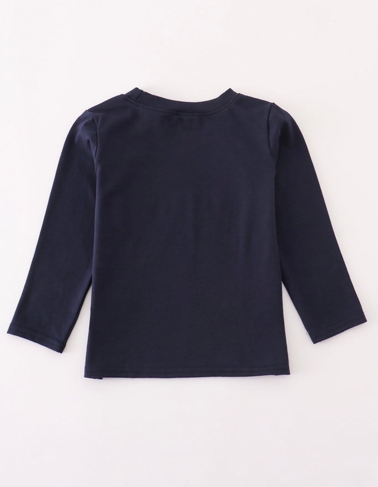 Navy Duck Embroidery Top