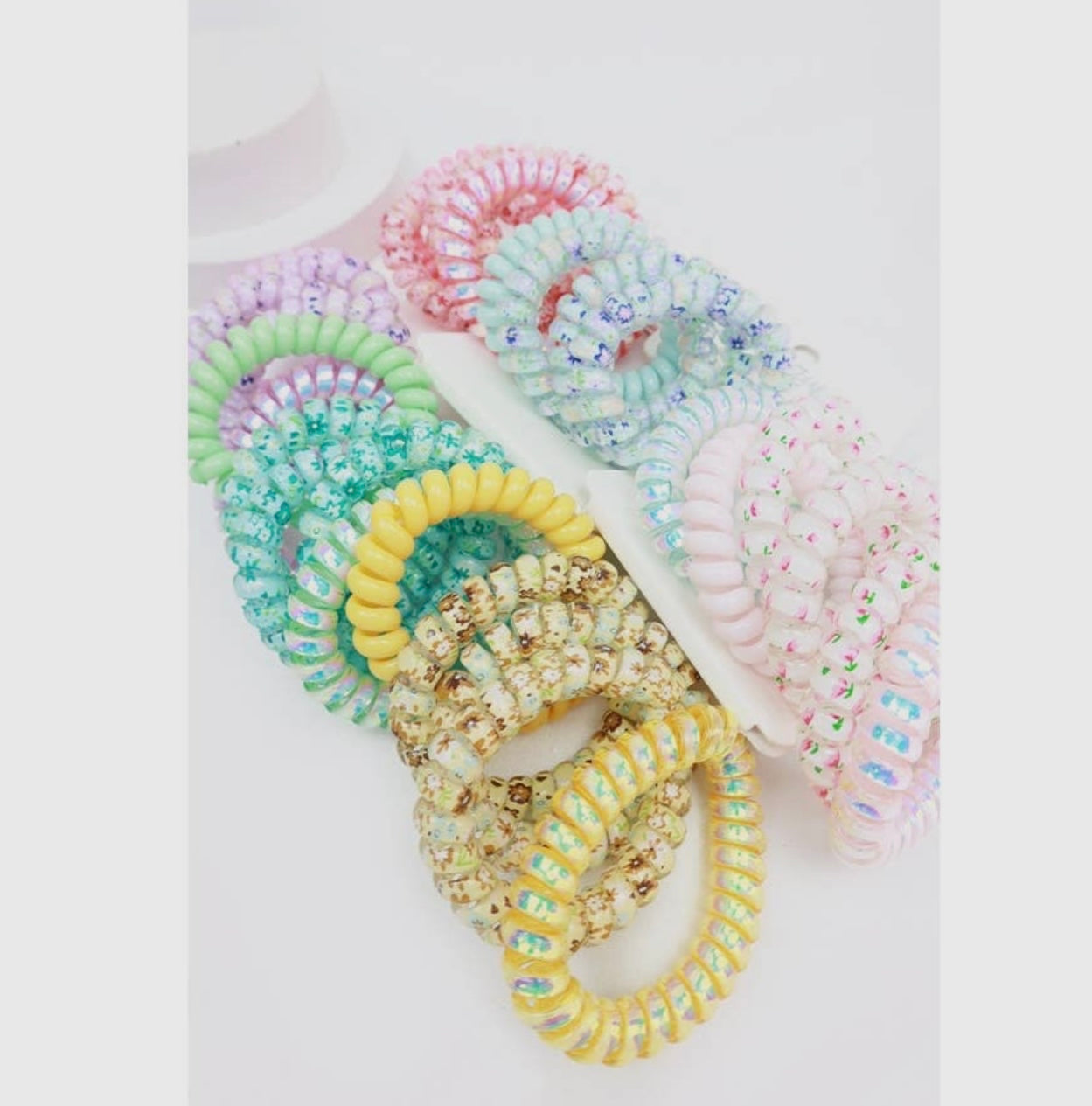 Phone Cord Elastic Hair Ties