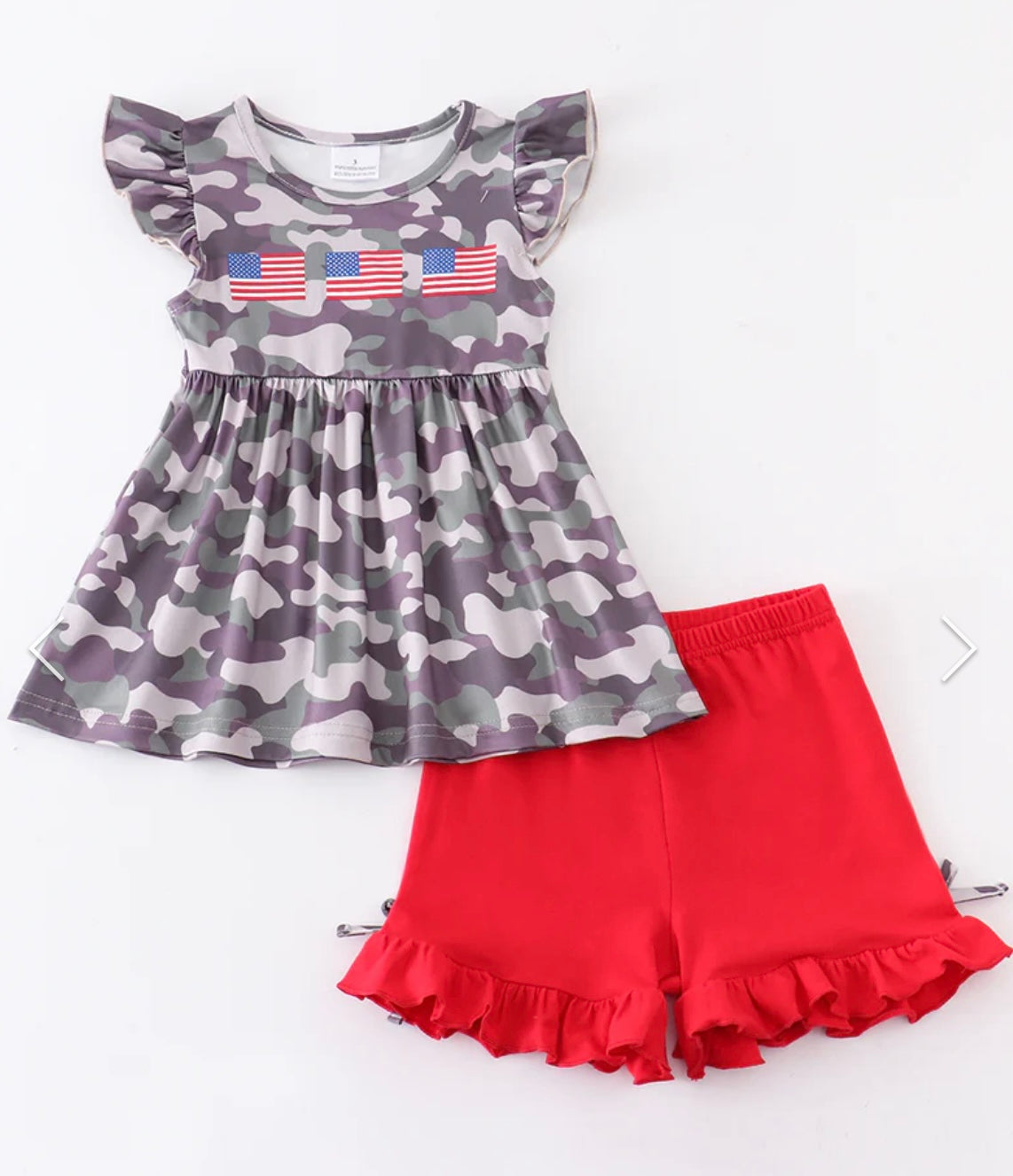 Camo Flag Girl Set