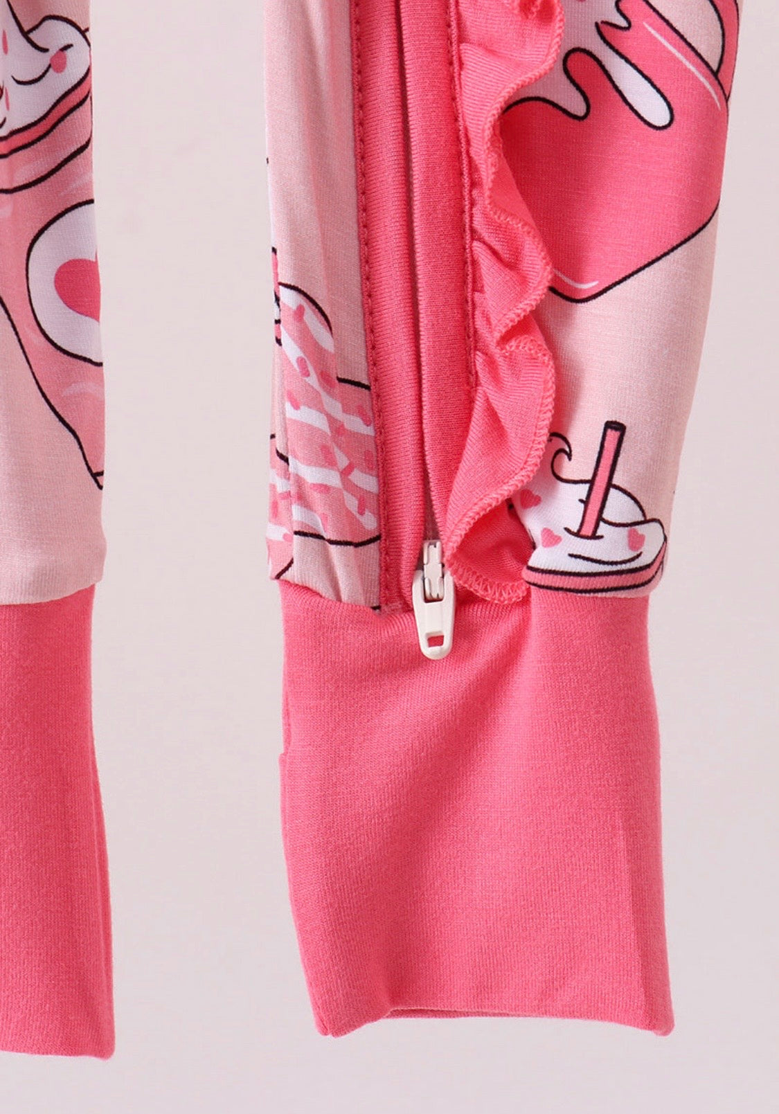 Pink Heart Bamboo Romper